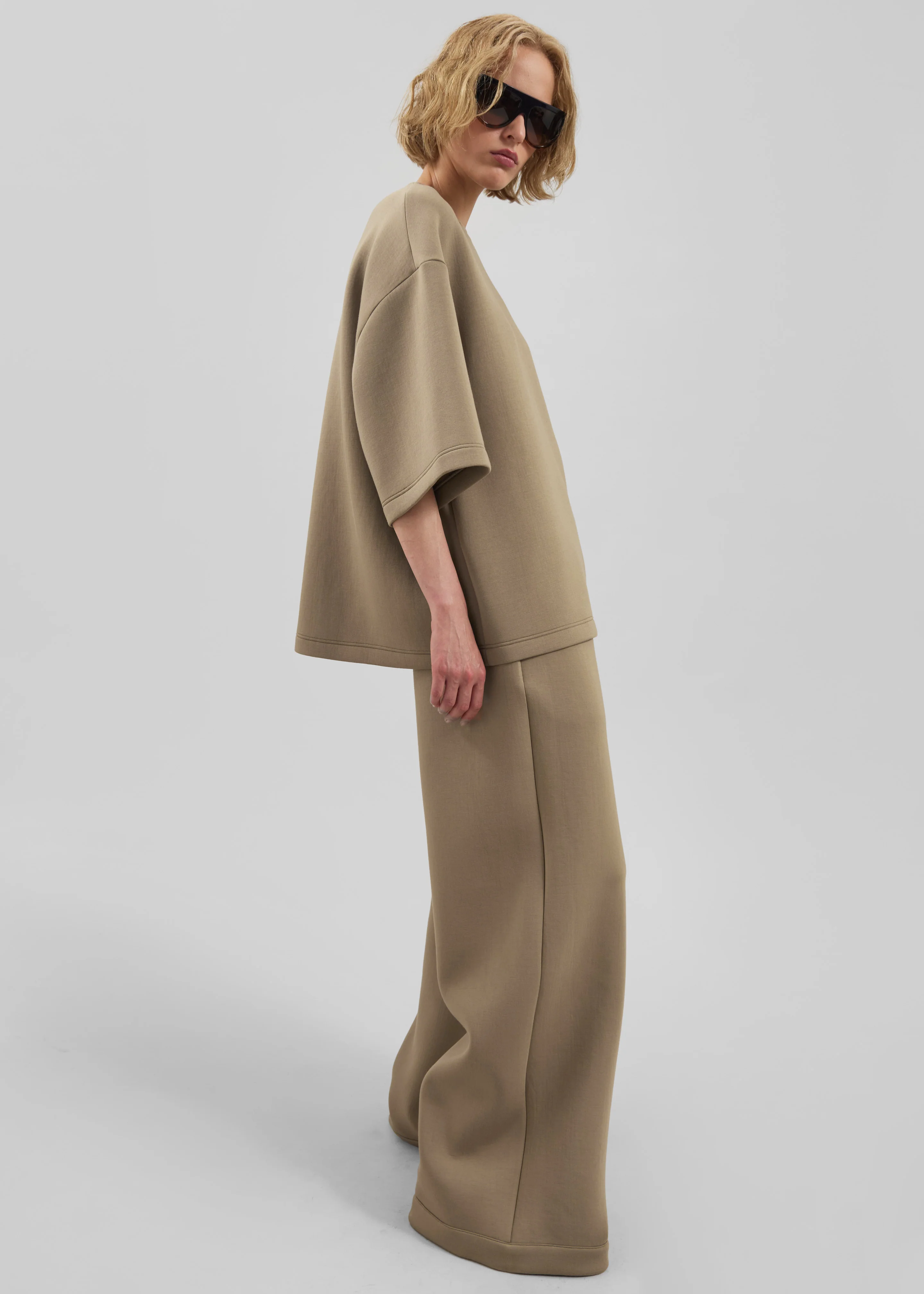 Delancey Neoprene Tee - Camel - Image 2