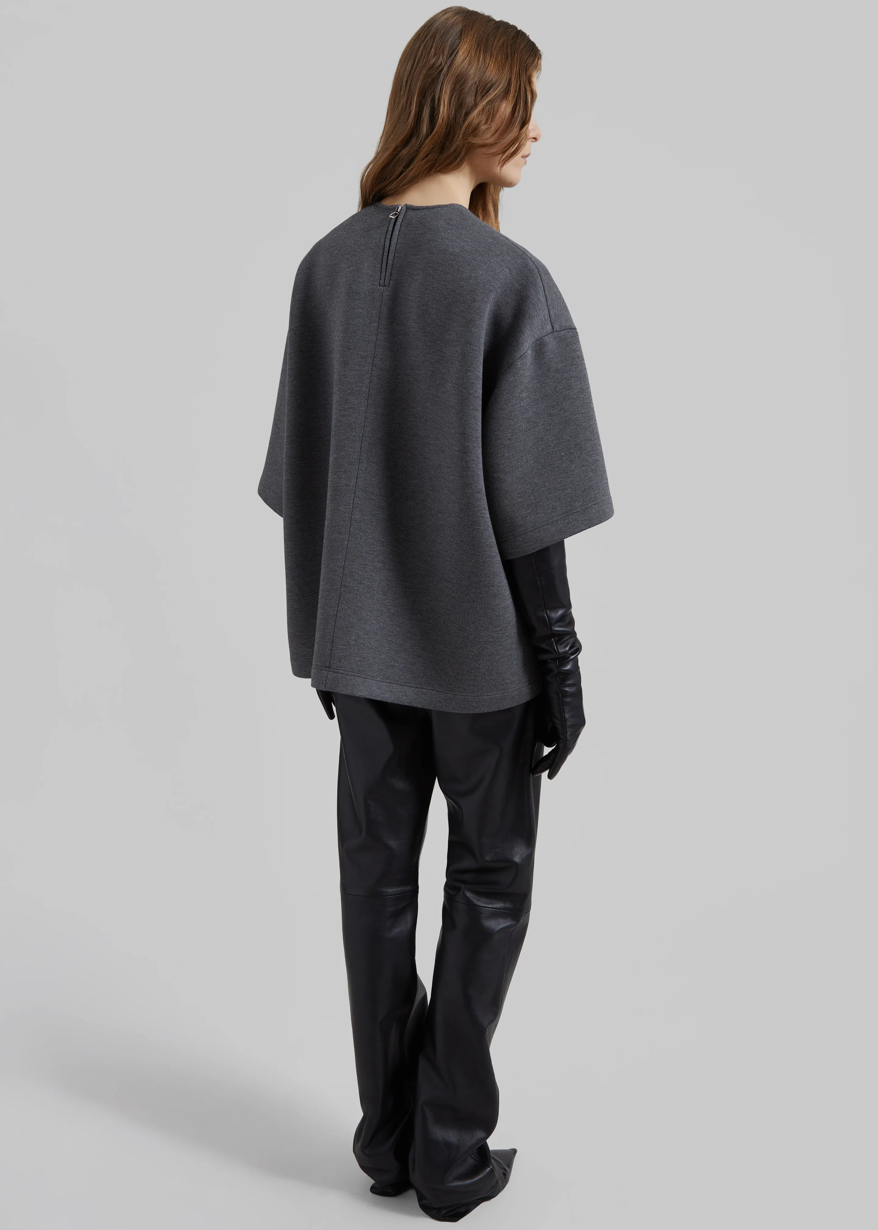 Delancey Neoprene Tee - Dark Grey - Image 6