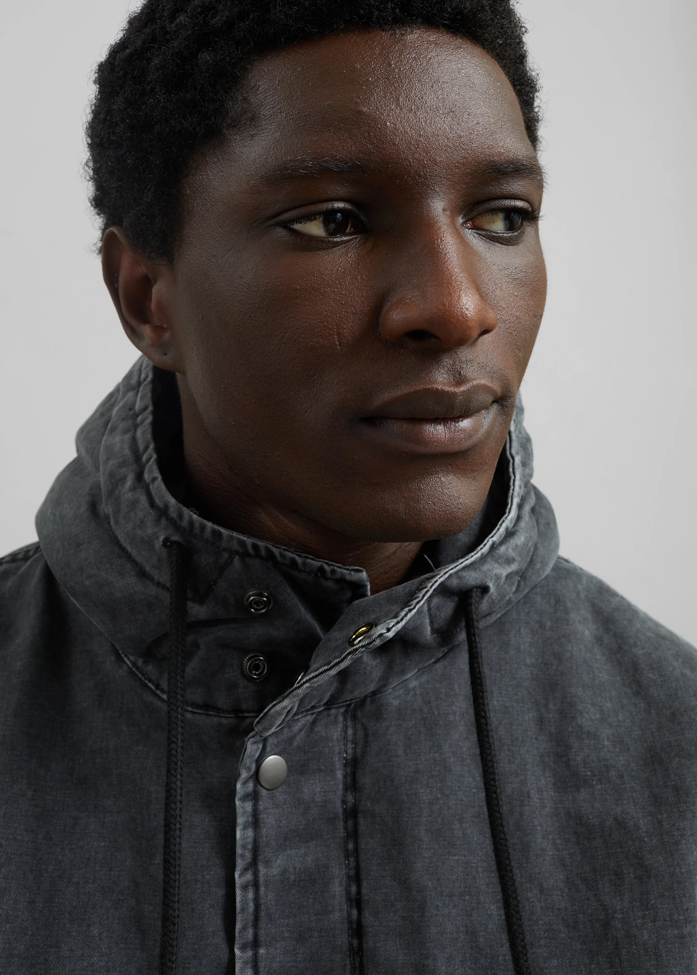 Delvin Padded Jacket - Charcoal - Image 7