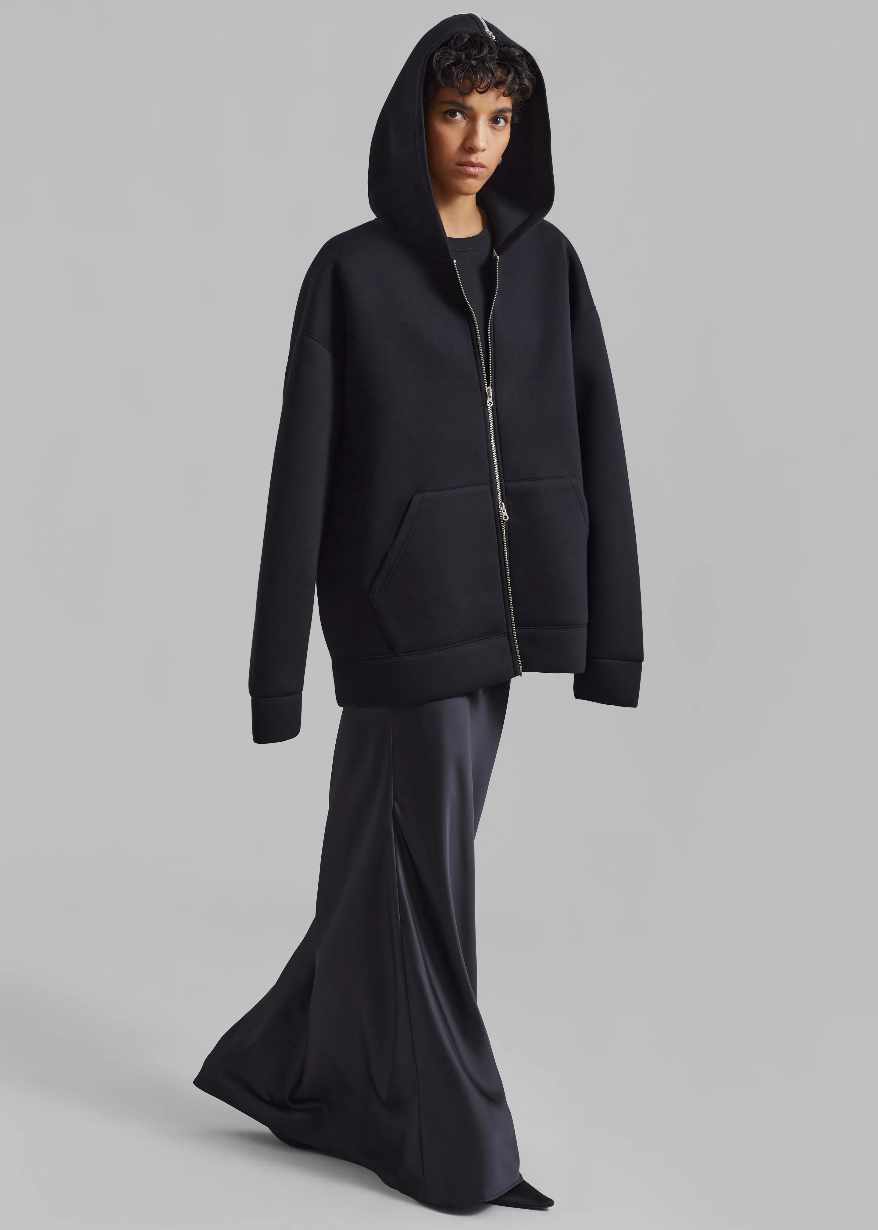Denton Oversized Hoodie - Black - Image 5