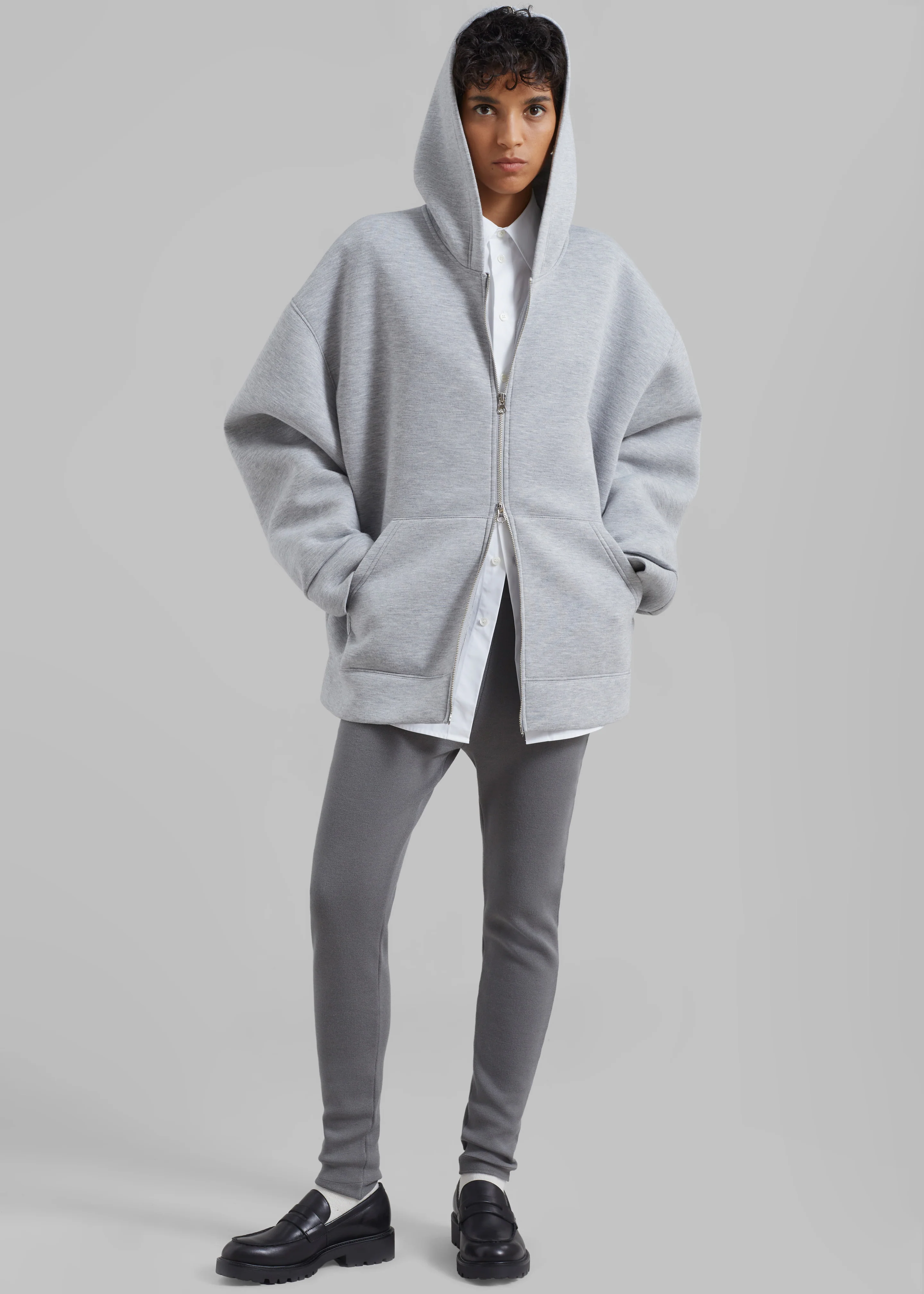 Denton Oversized Hoodie - Grey - Image 7