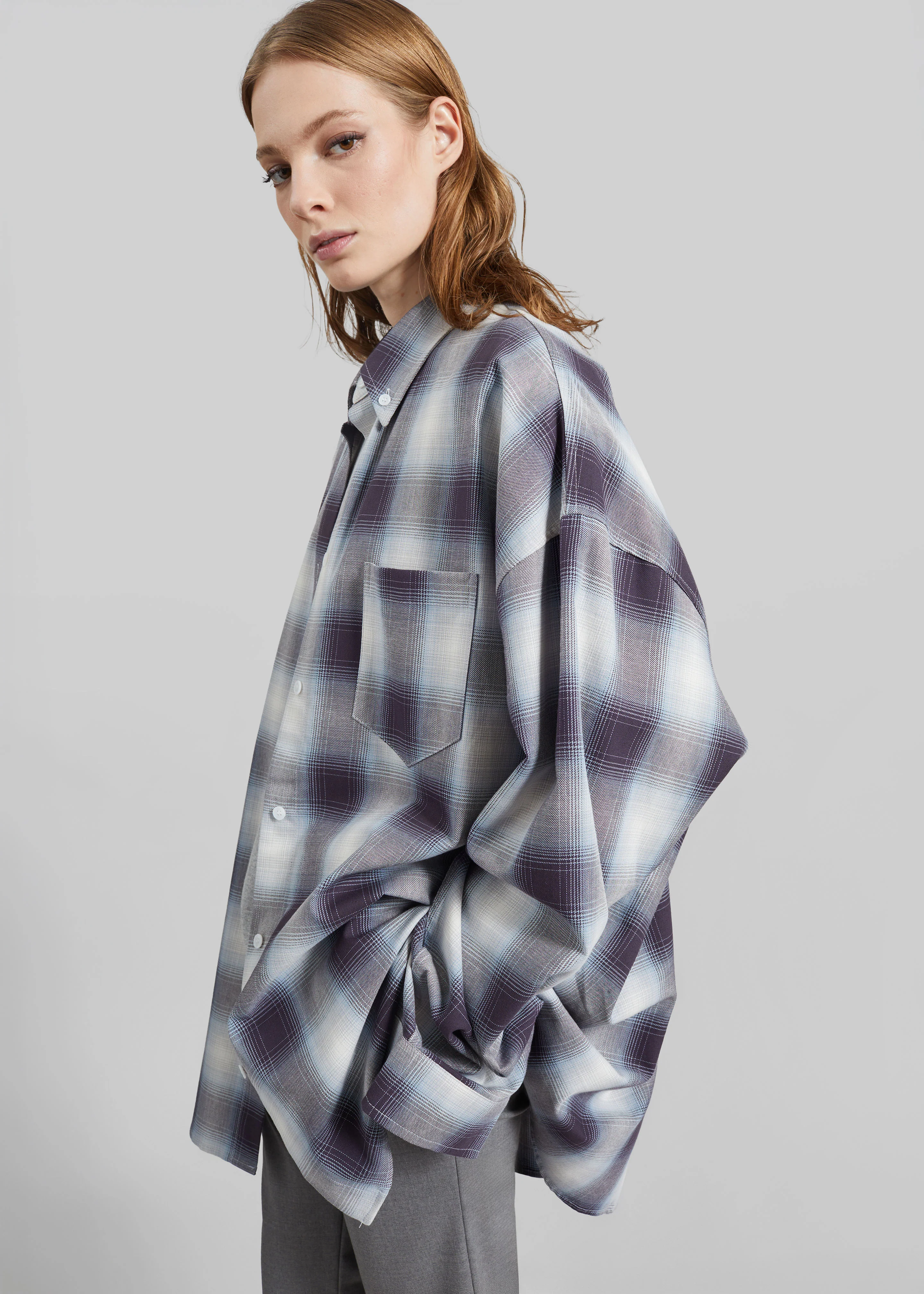 Devv Shirt - Checked Blue - Image 2
