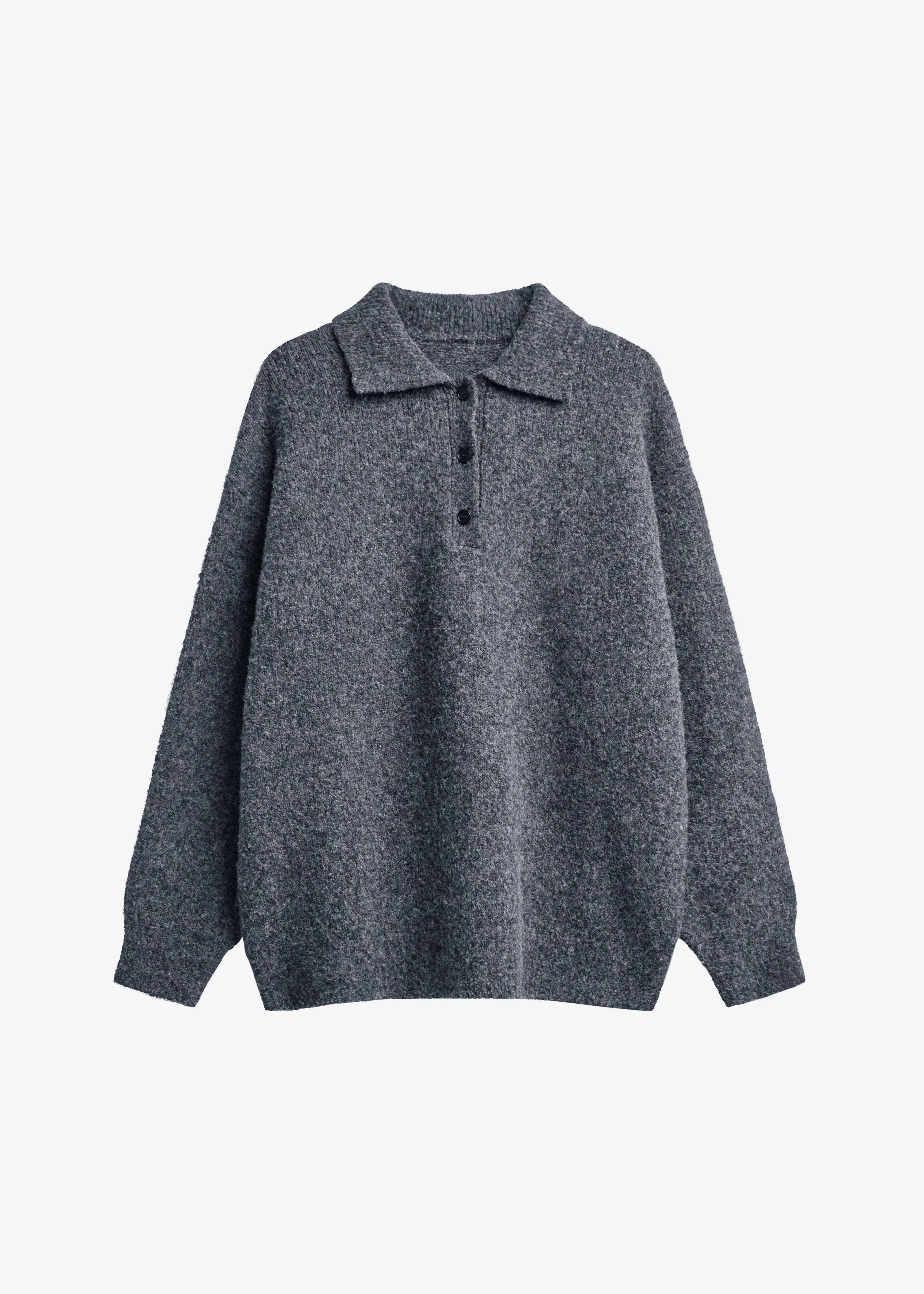 Dienne Polo Sweater - Grey - Image 11