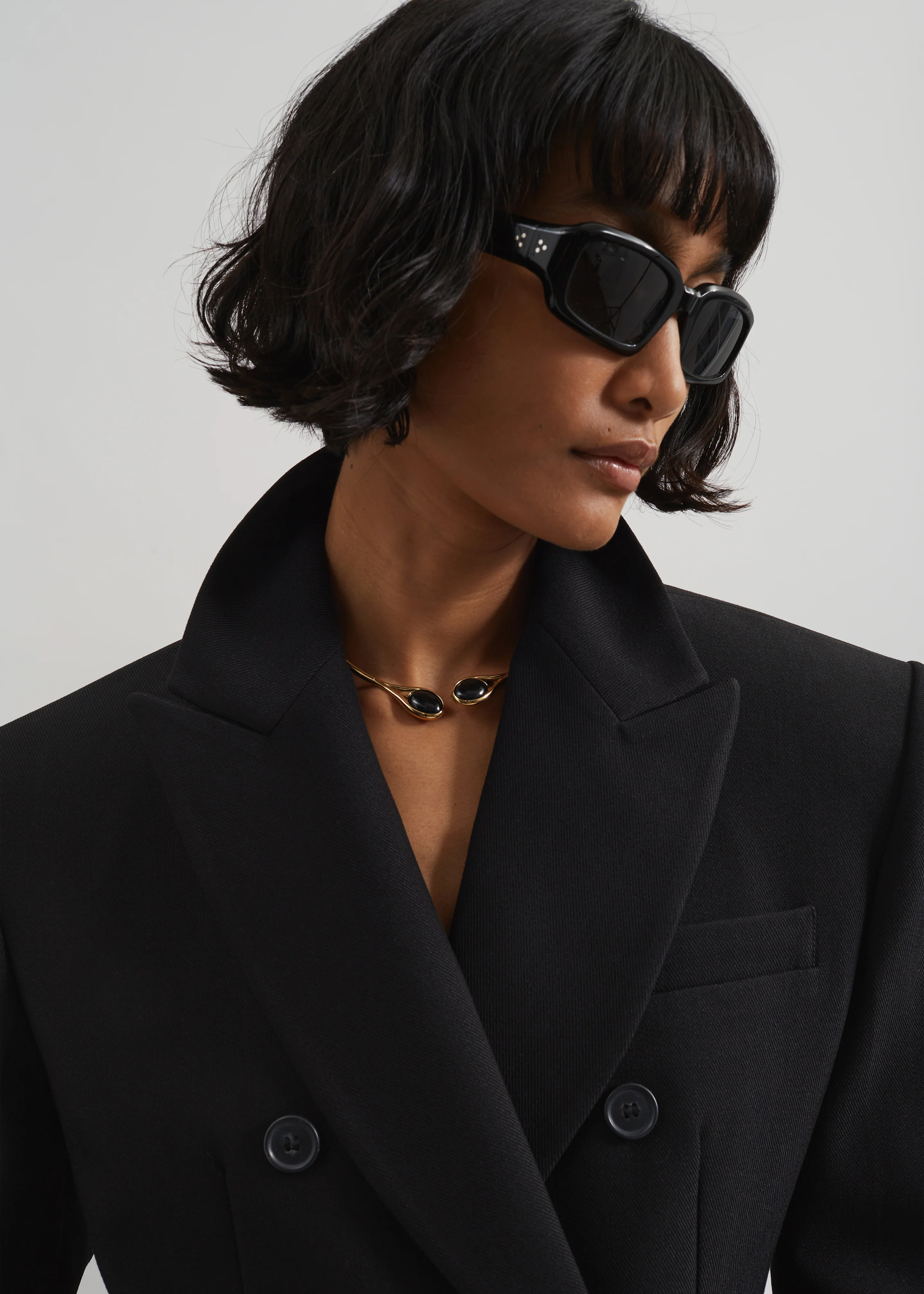 Doyer Cinched Blazer - Black - Image 7