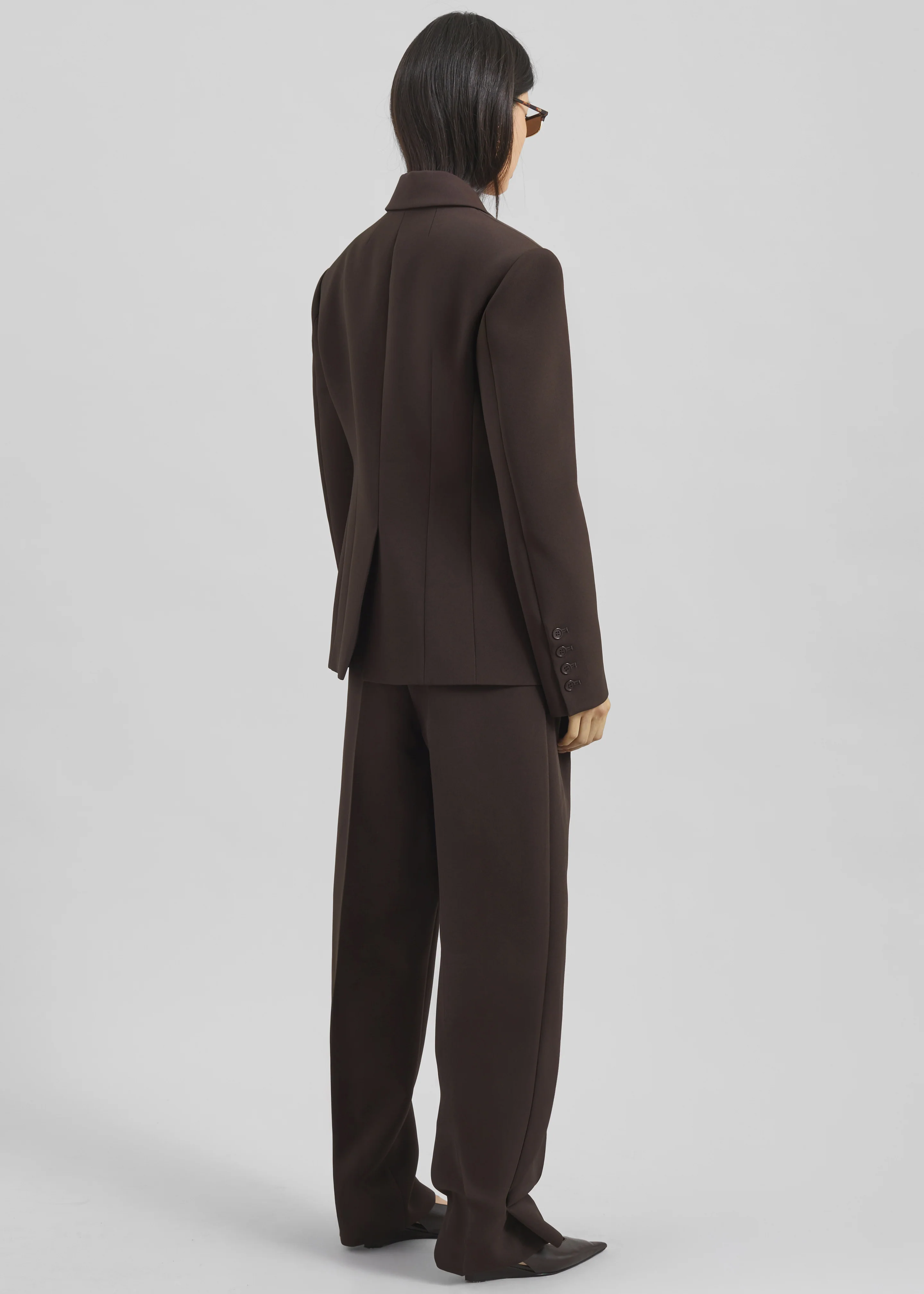 Doyer Cinched Blazer - Brown - Image 6
