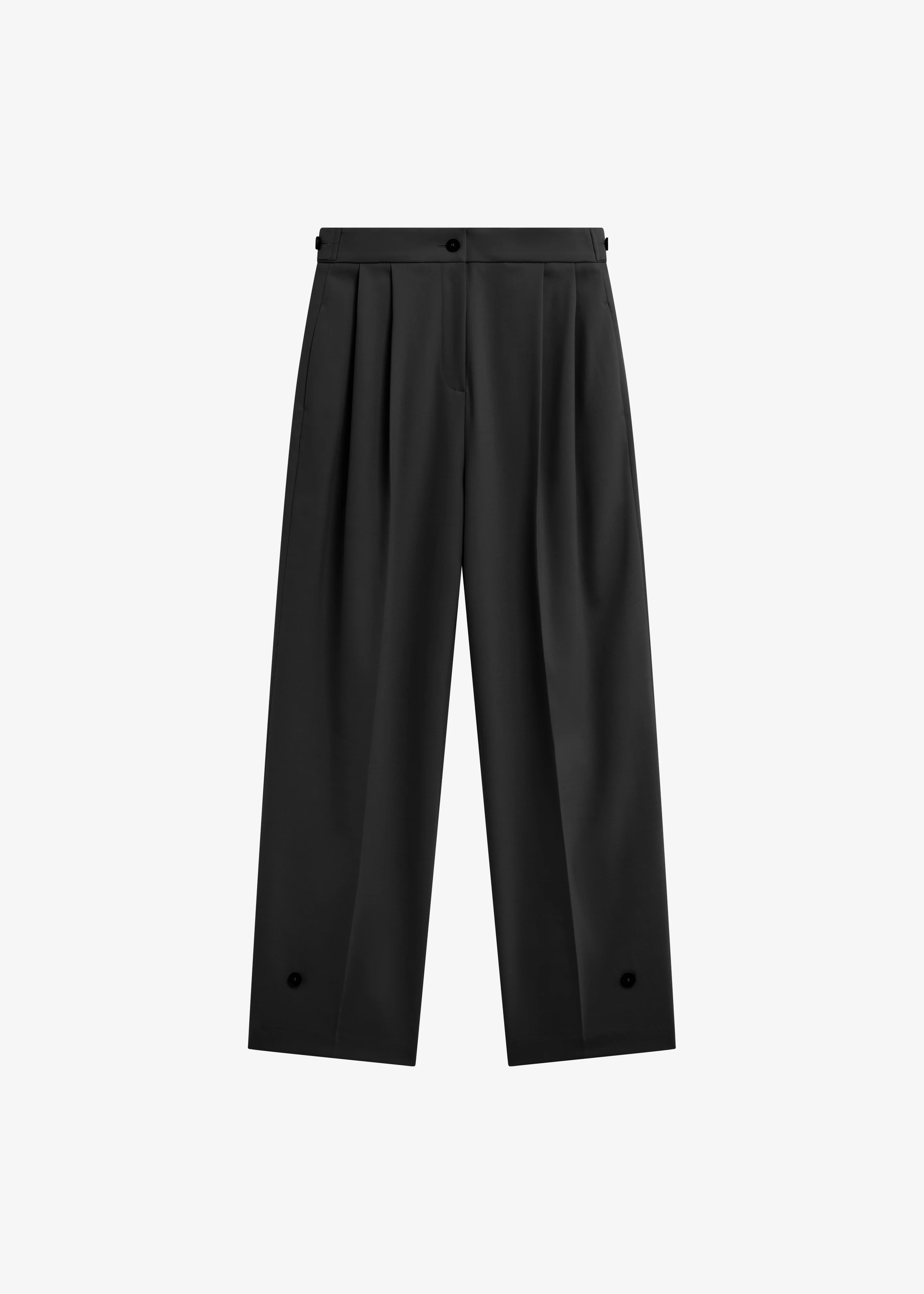 Doyer Pleated Trousers - Black - Image 9