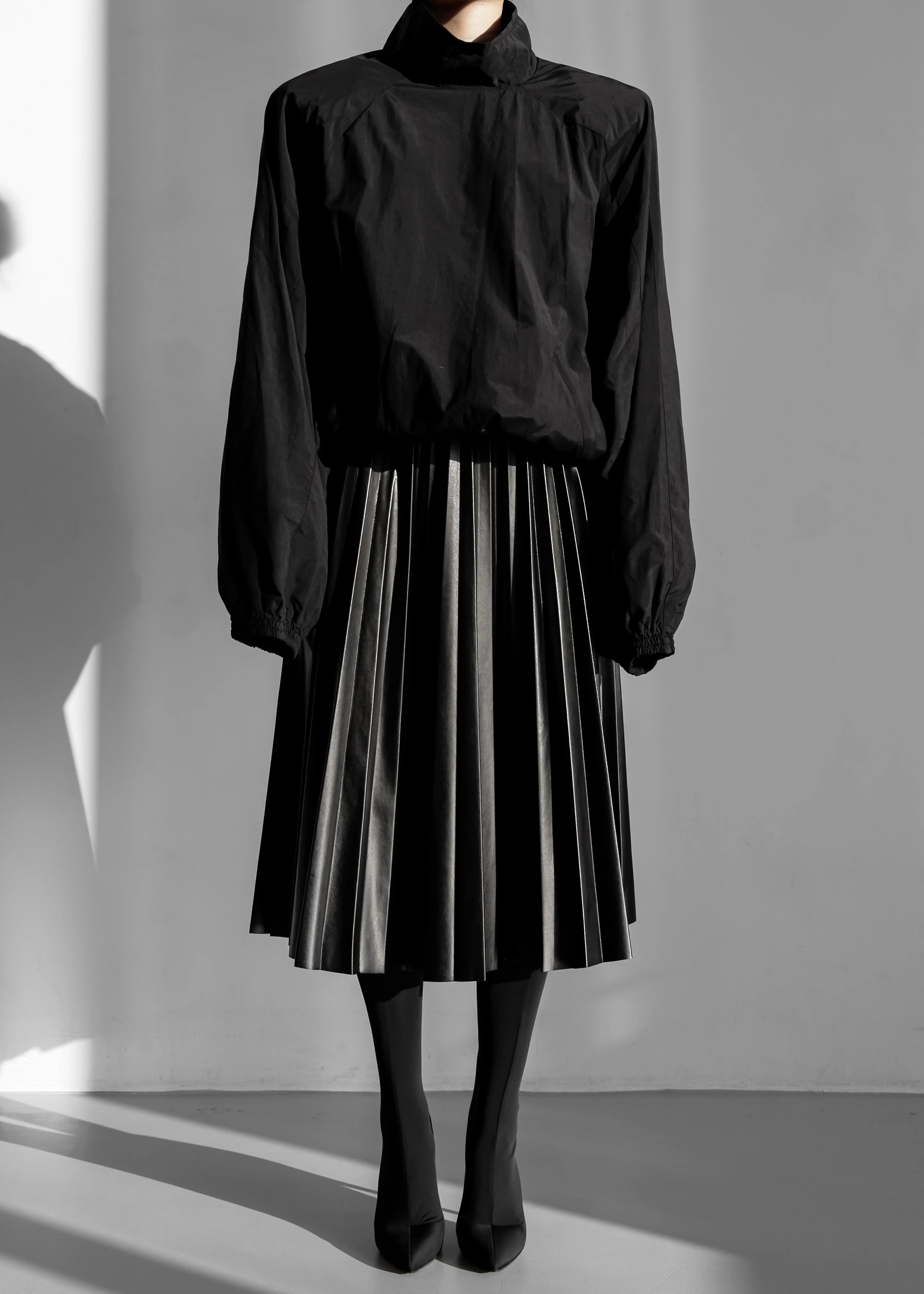Doyle Mockneck Anorak - Black - Image 8