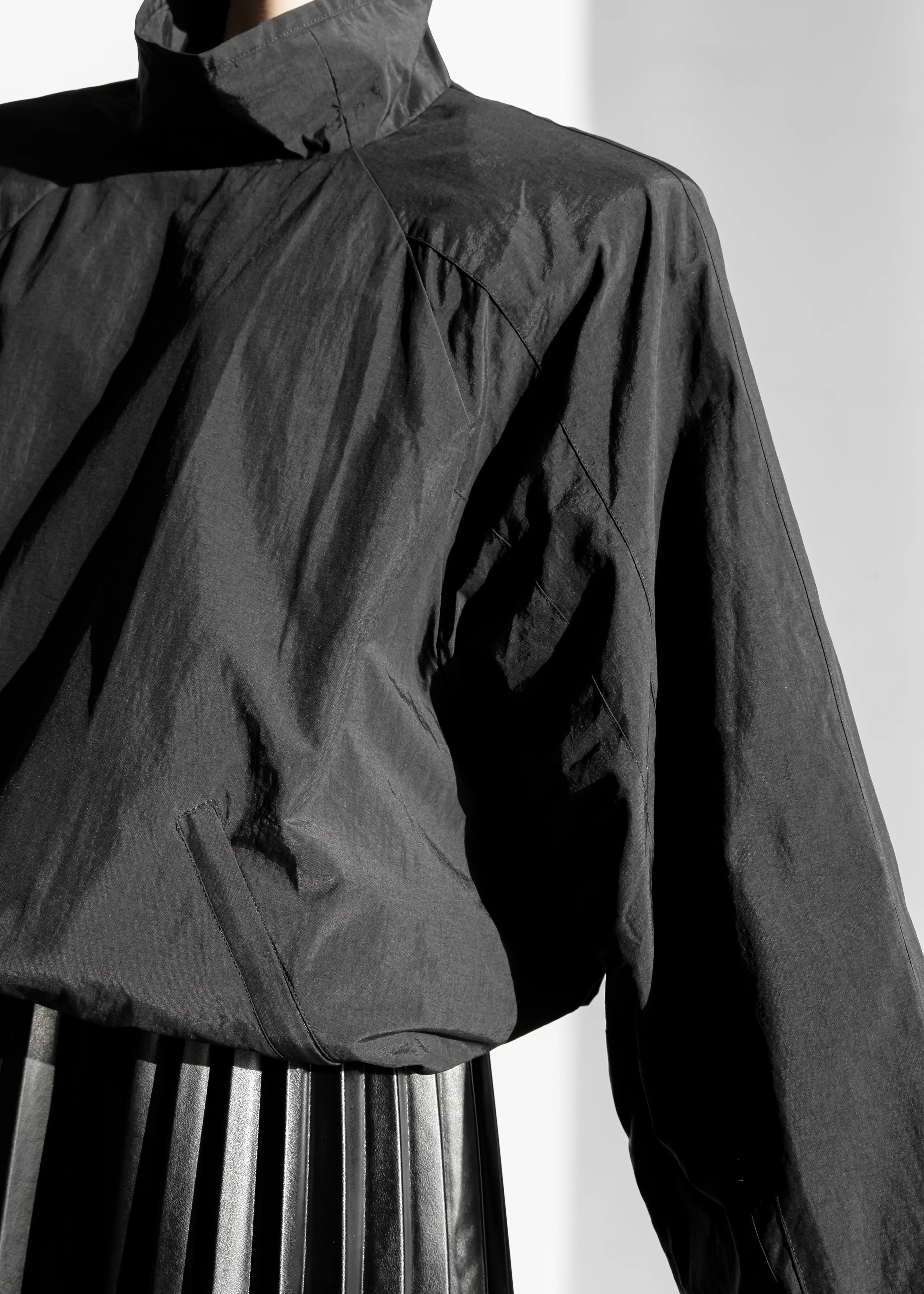 Doyle Mockneck Anorak - Black - Image 9