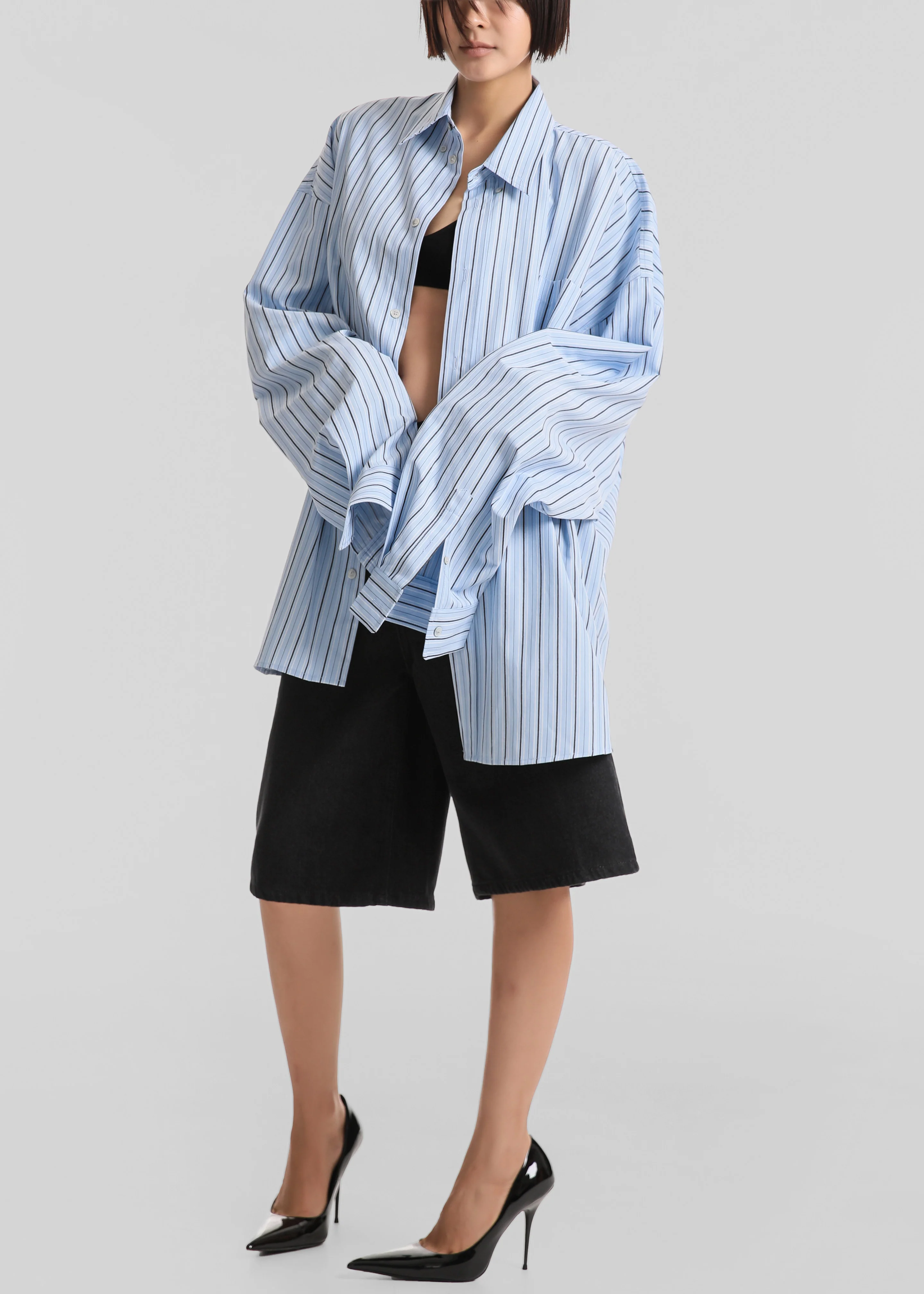 Drimna Shirt - Blue Stripe - Image 6