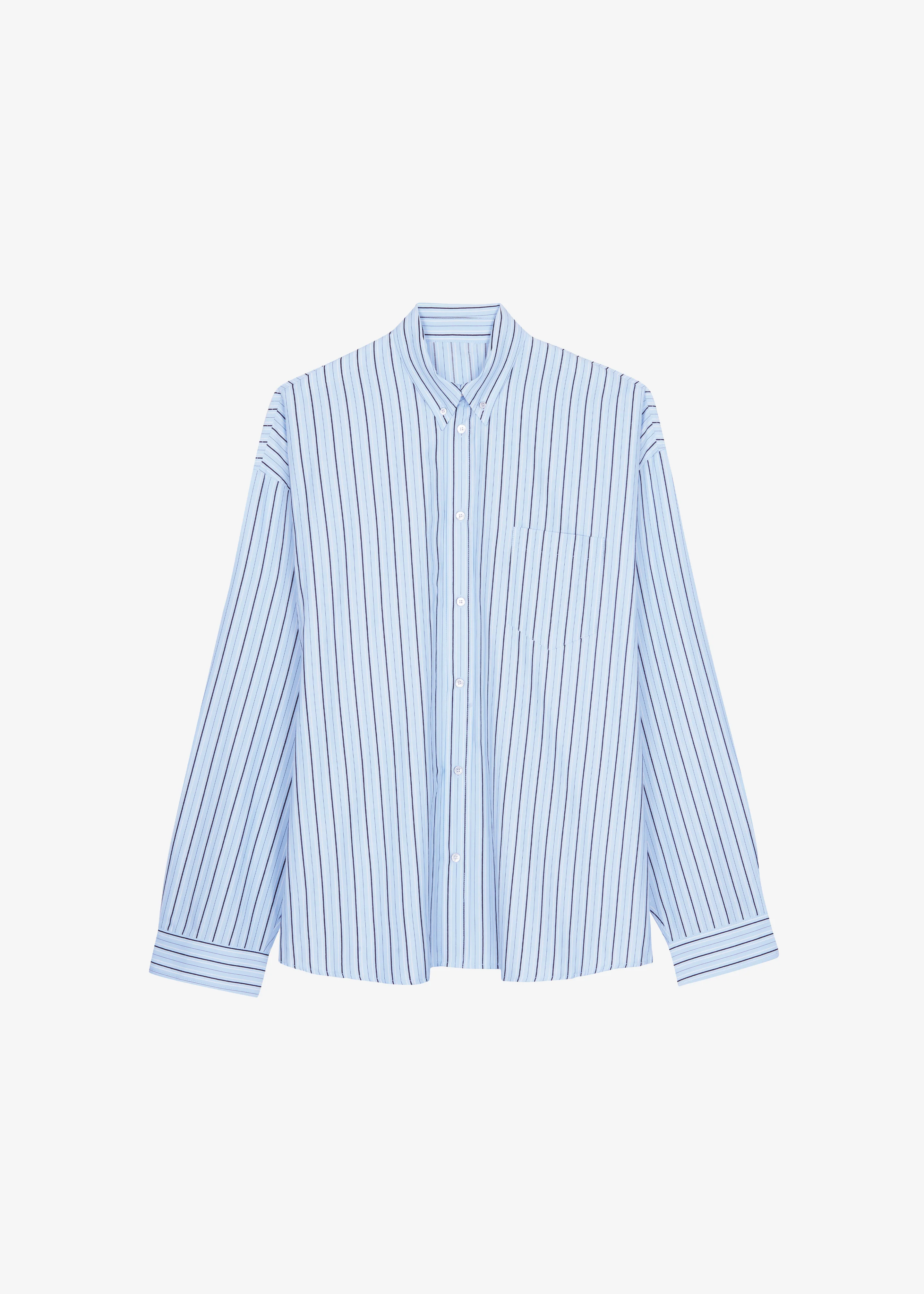 Drimna Shirt - Blue Stripe - Image 8