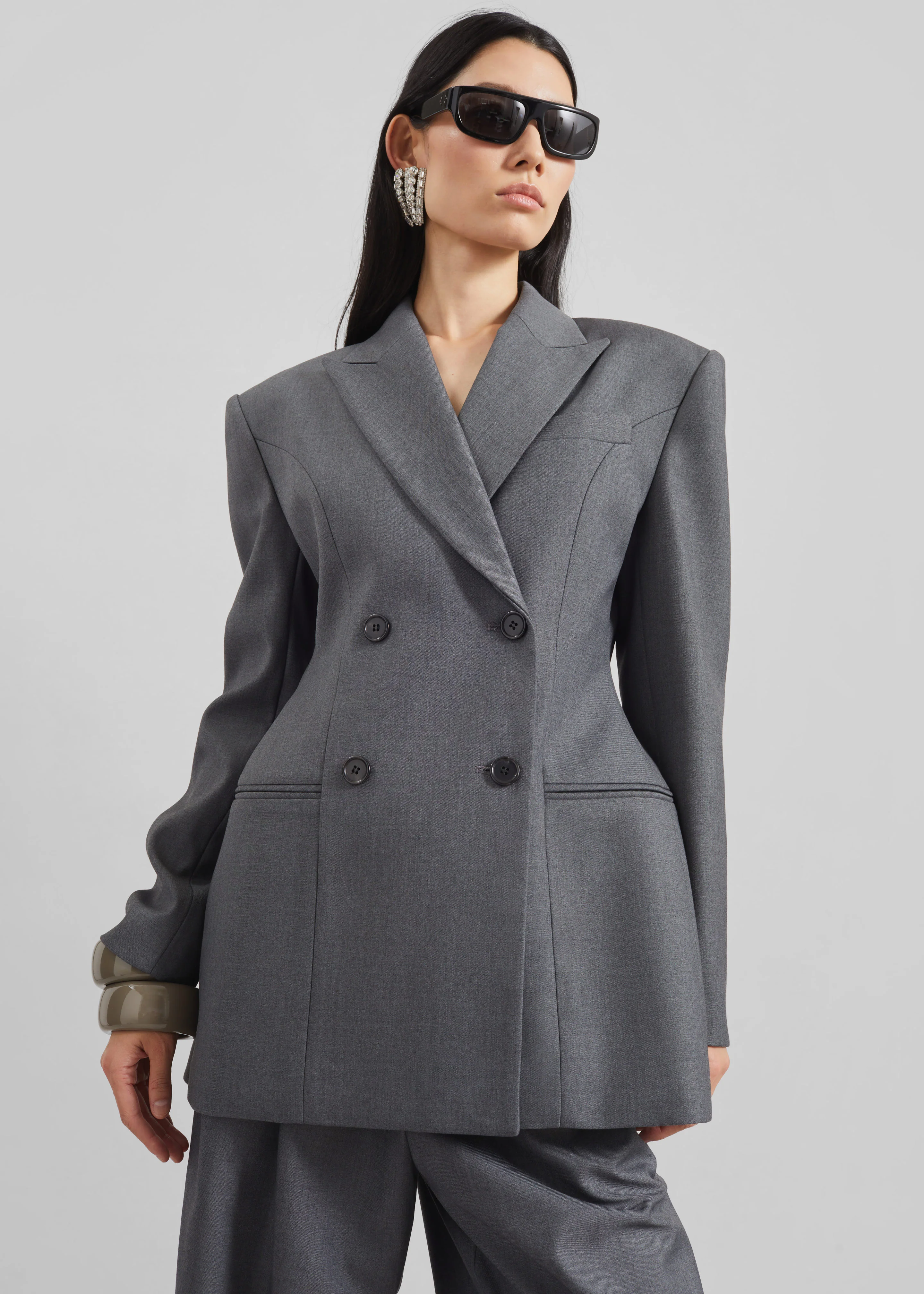 Dulverton Hourglass Blazer - Grey - Image 2