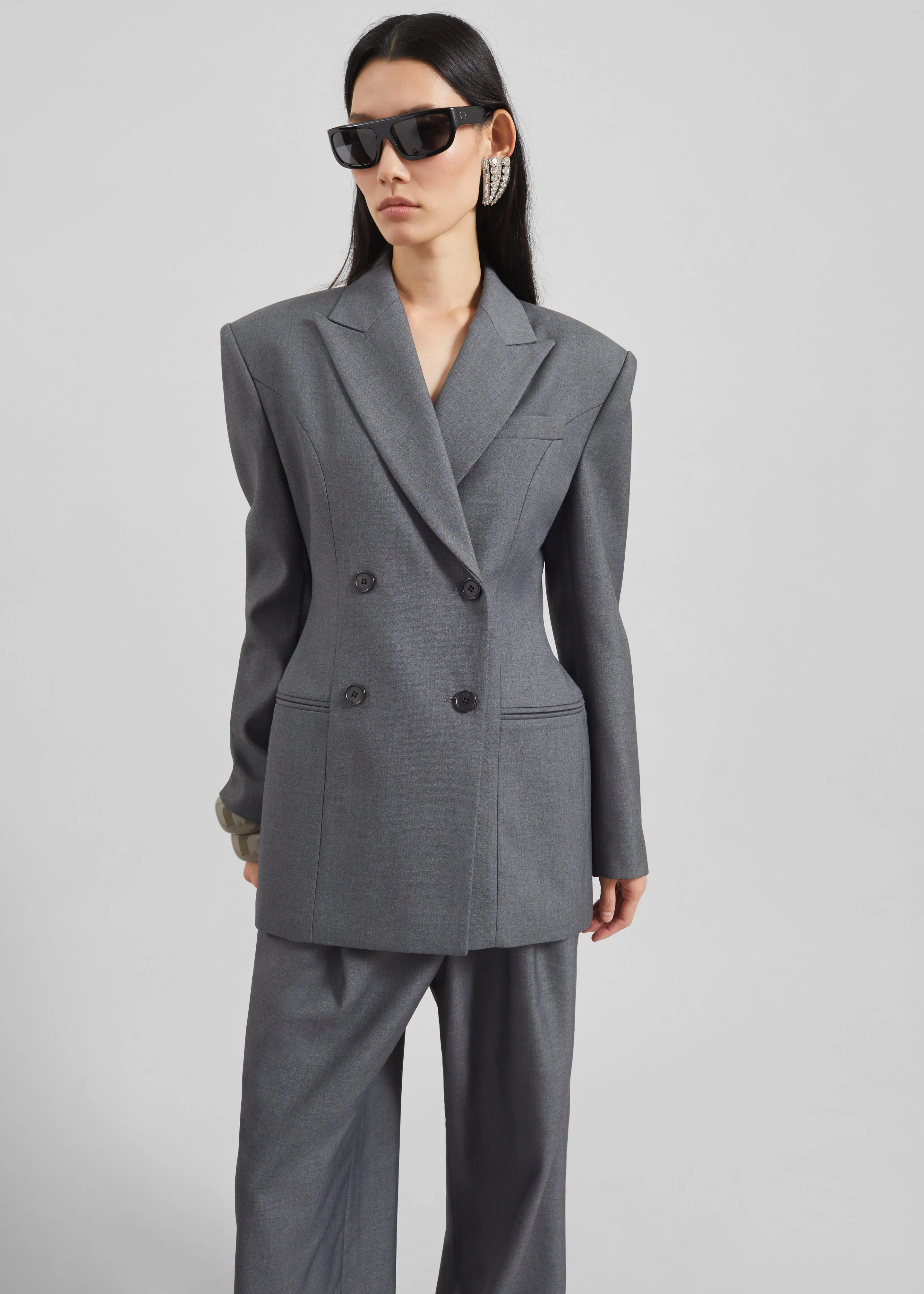 Dulverton Hourglass Blazer - Grey - Image 5