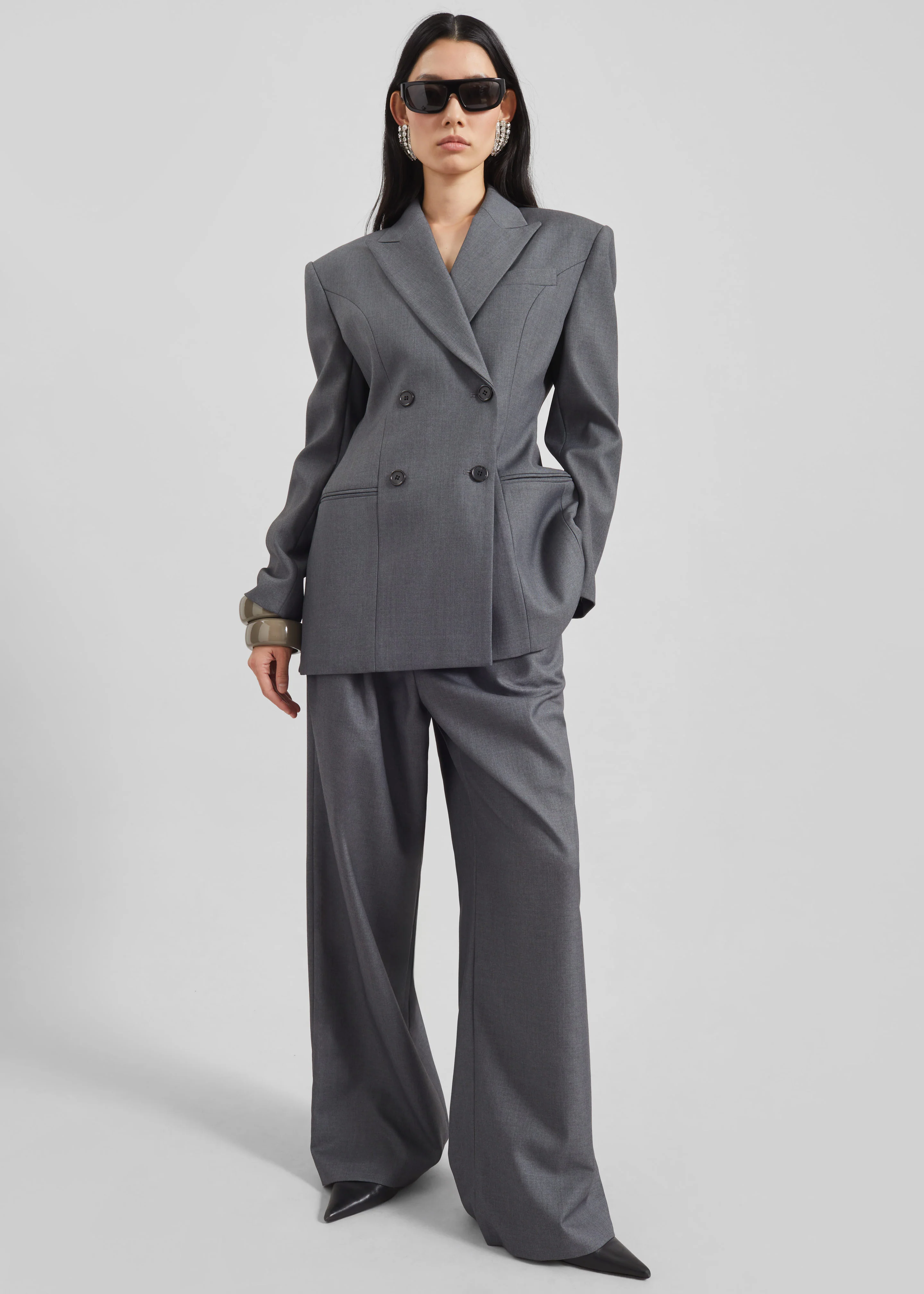 Dulverton Hourglass Blazer - Grey - Image 6