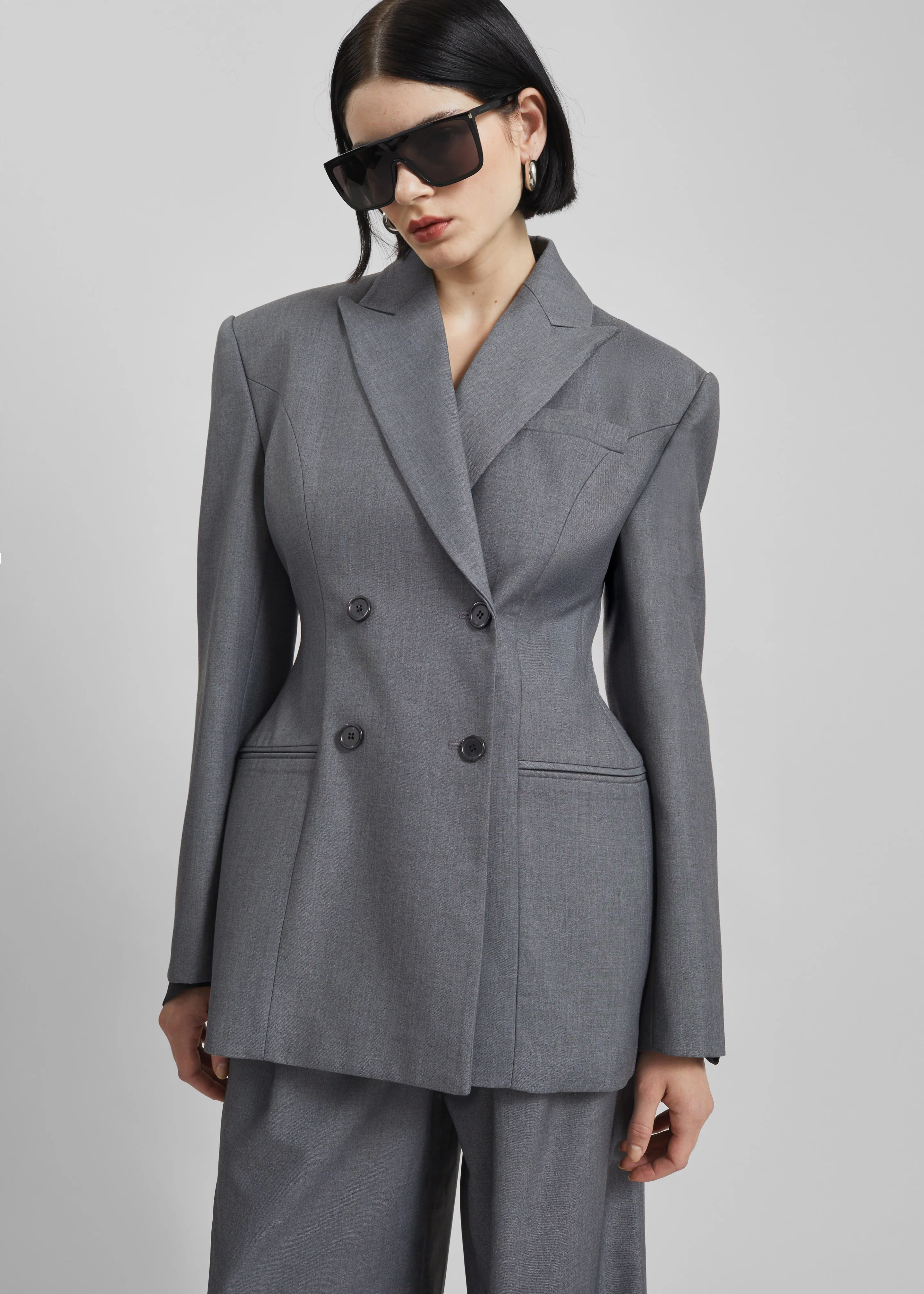 Dulverton Hourglass Blazer - Grey - Image 9