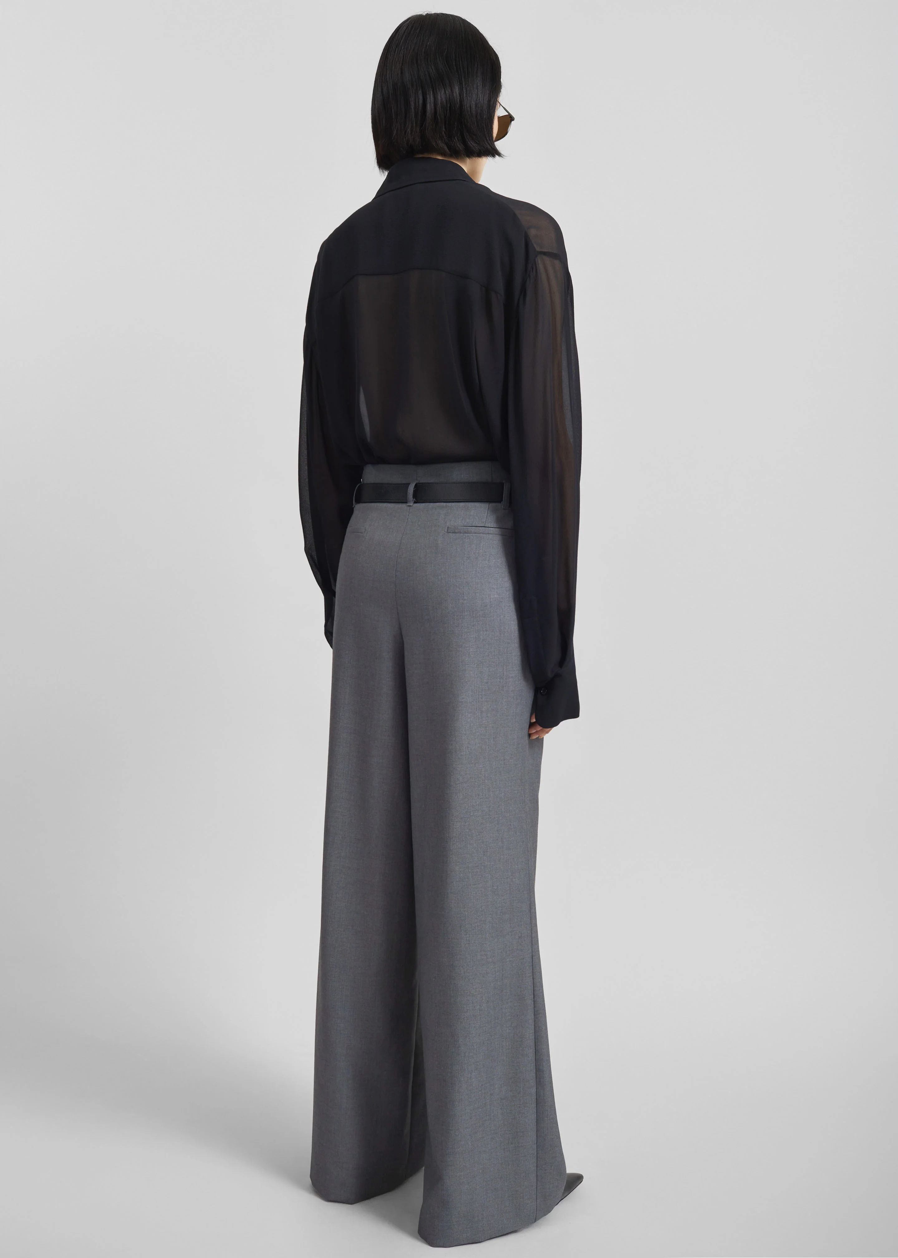 Dulverton Pleated Trousers - Grey - Image 7