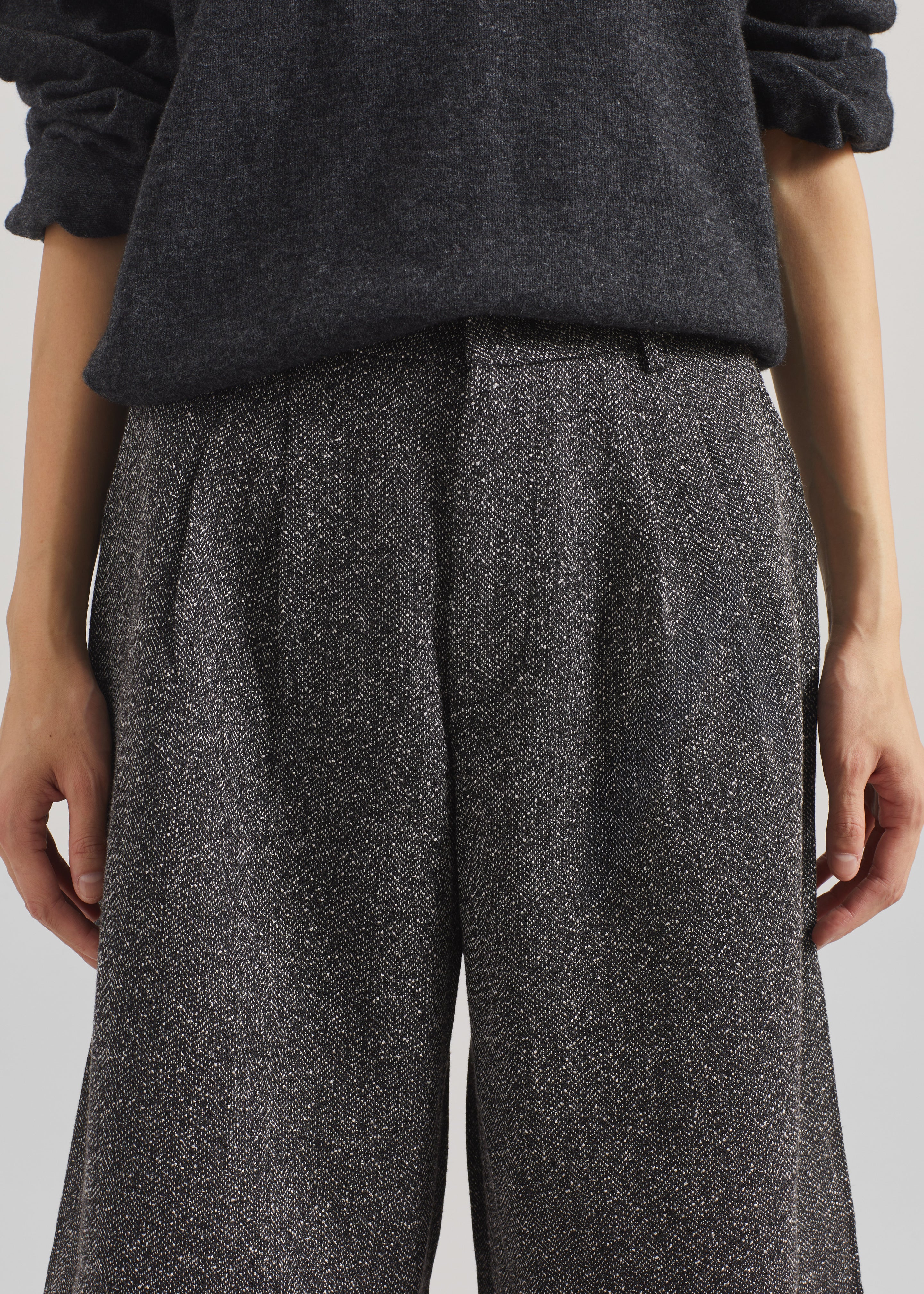 Dunley Bermuda Shorts - Charcoal Melange - Image 3