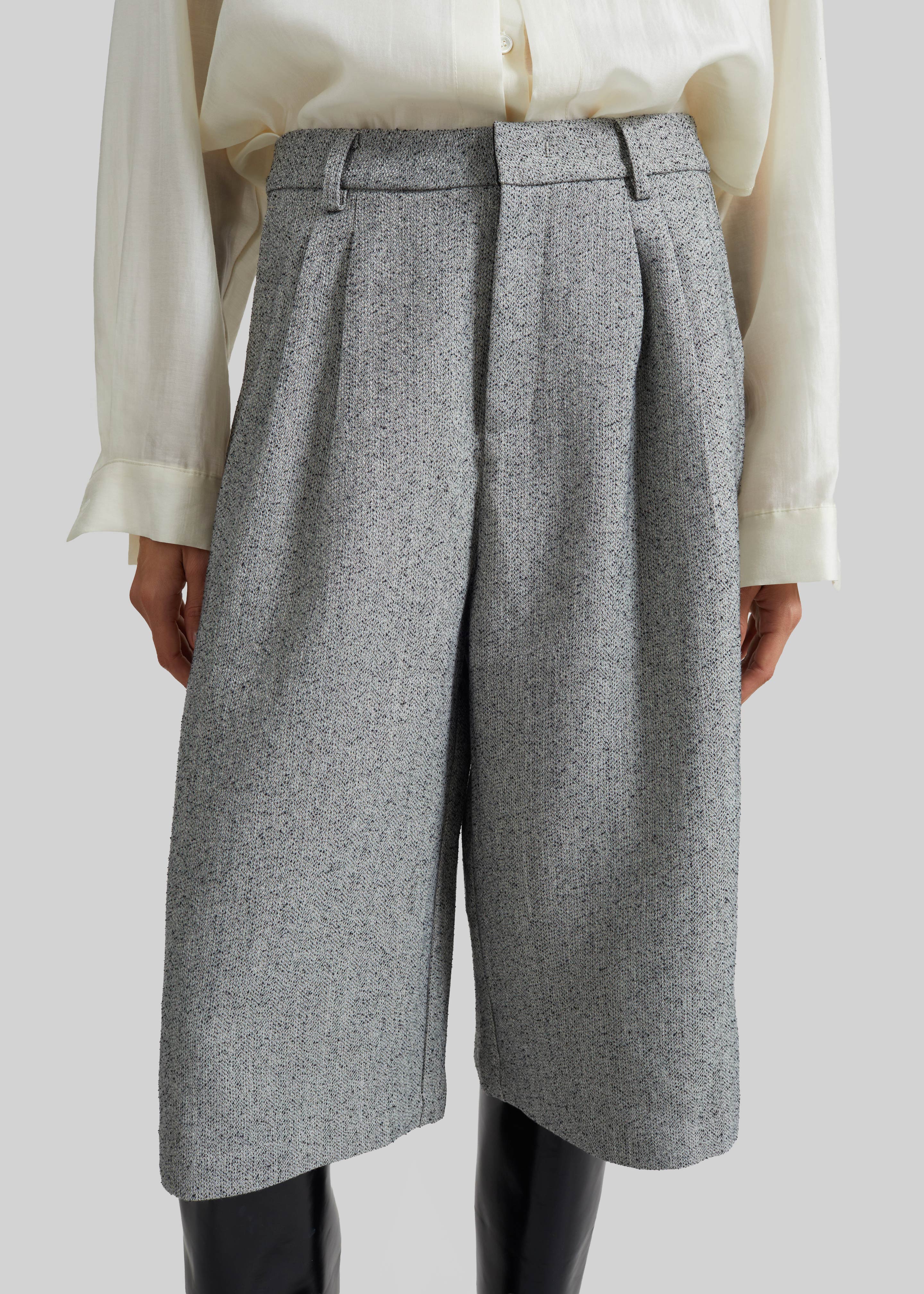 Dunley Bermuda Shorts - Grey Melange - Image 3