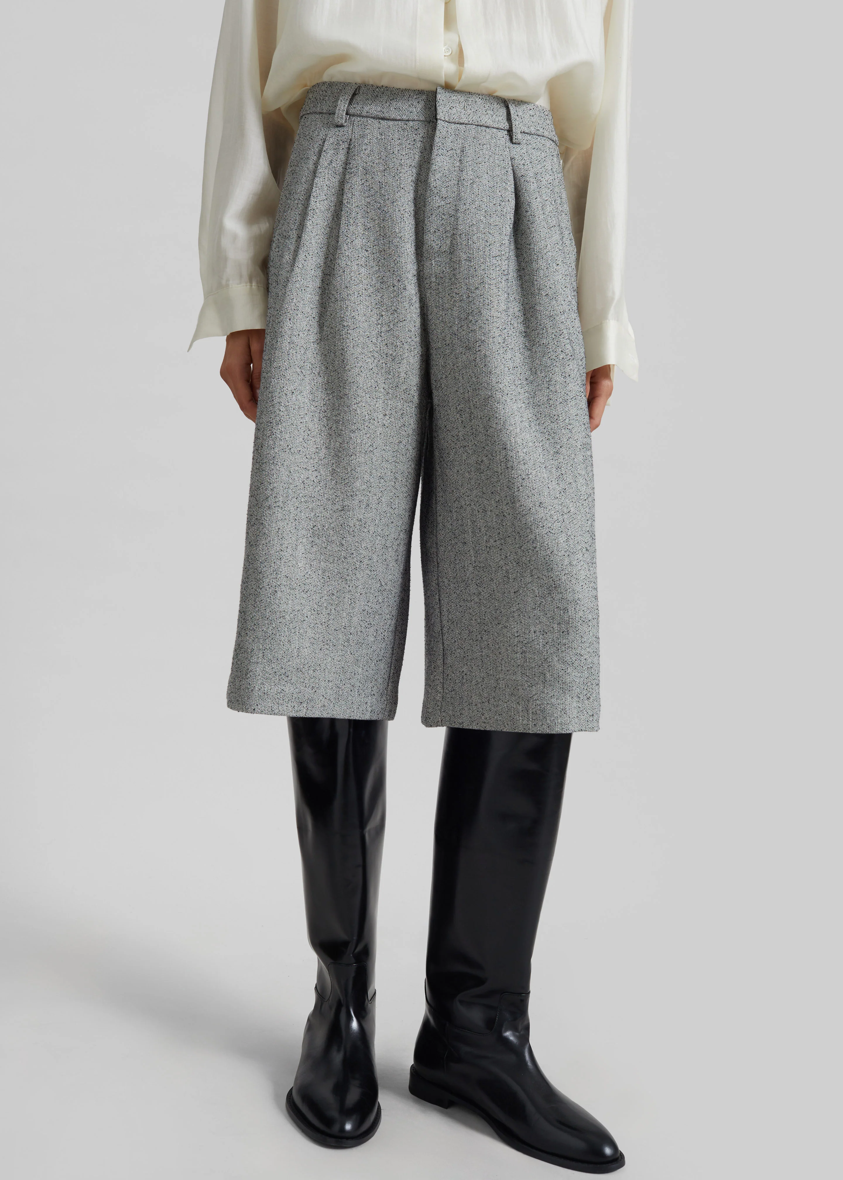 Dunley Bermuda Shorts - Grey Melange - Image 5