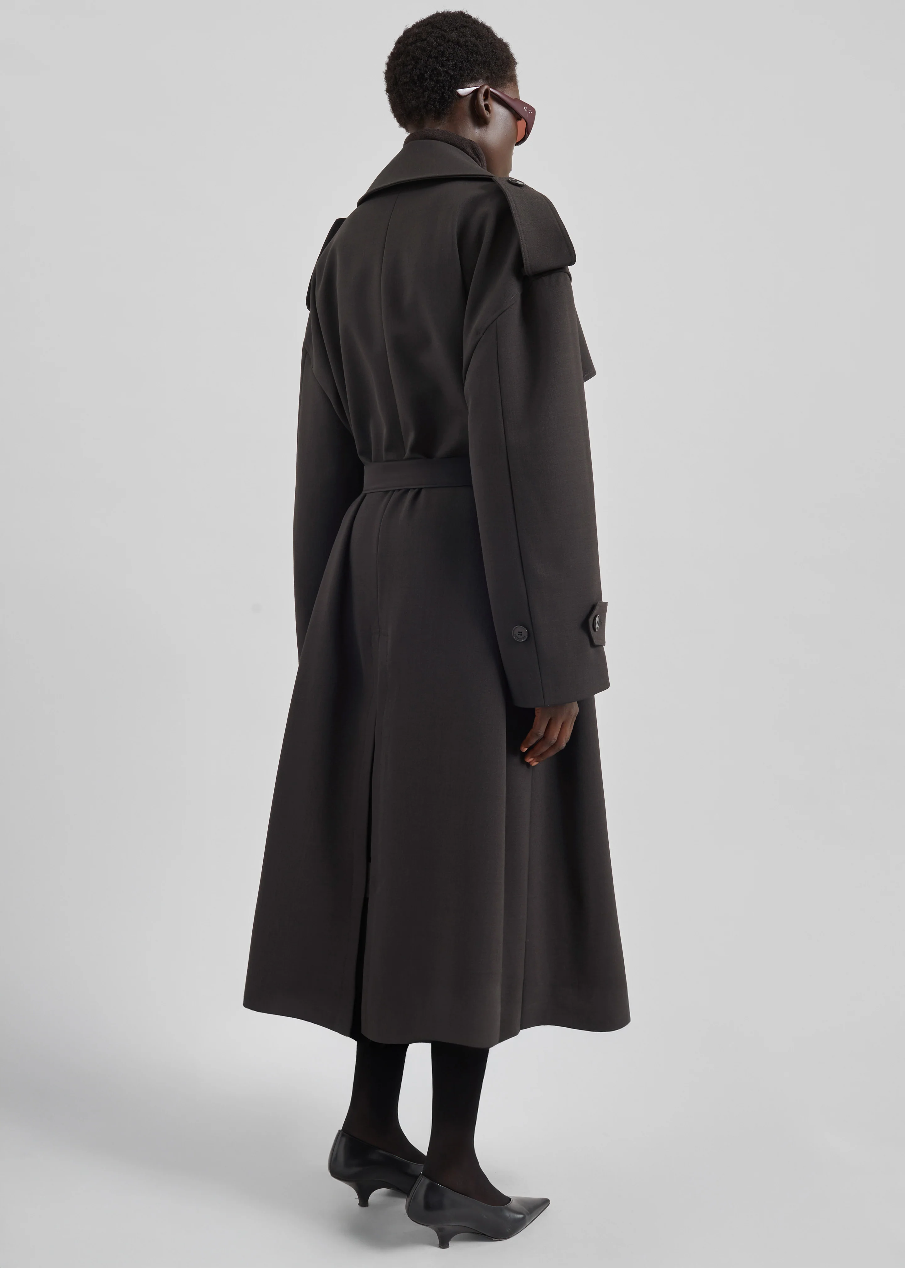 Dursley Tailored Trench Coat - Brown - Image 9
