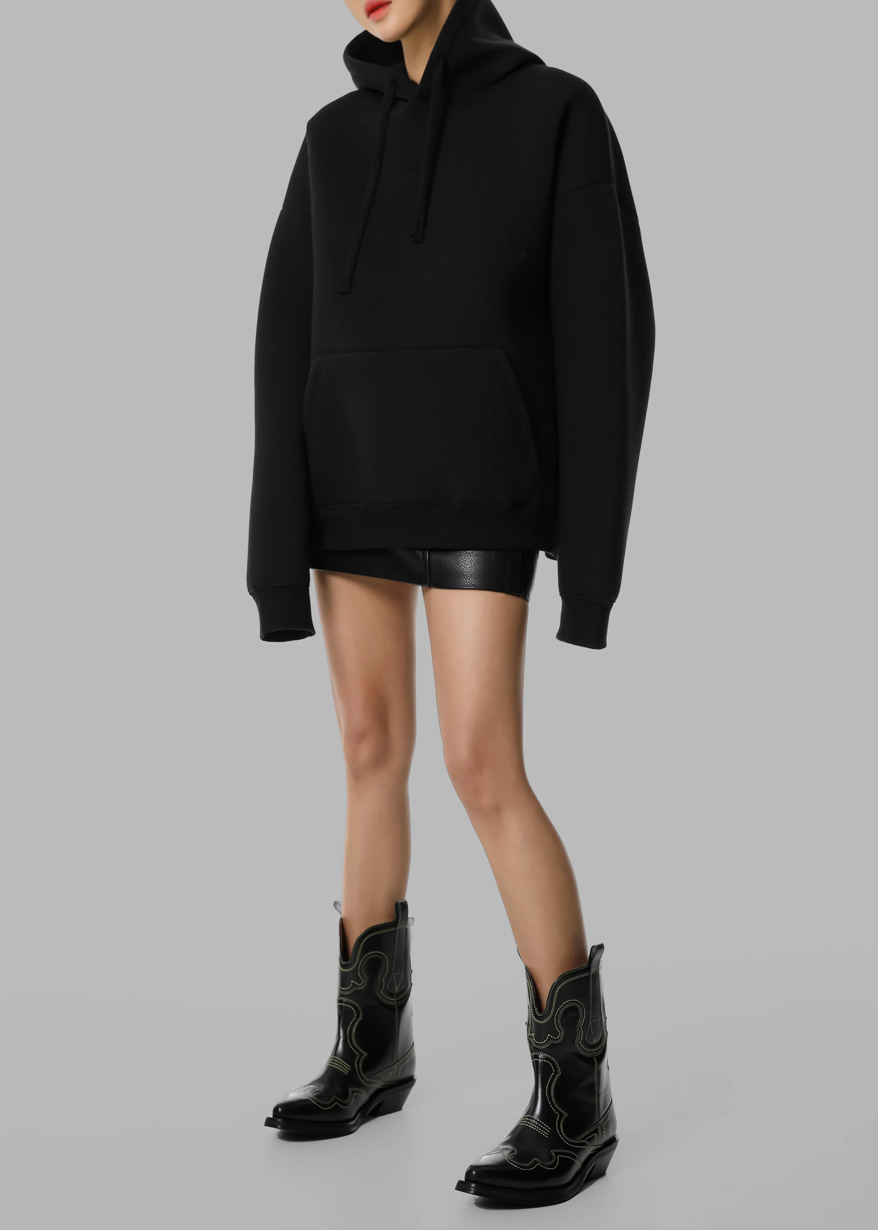 Easton Oversized Hoodie - Black - Image 3