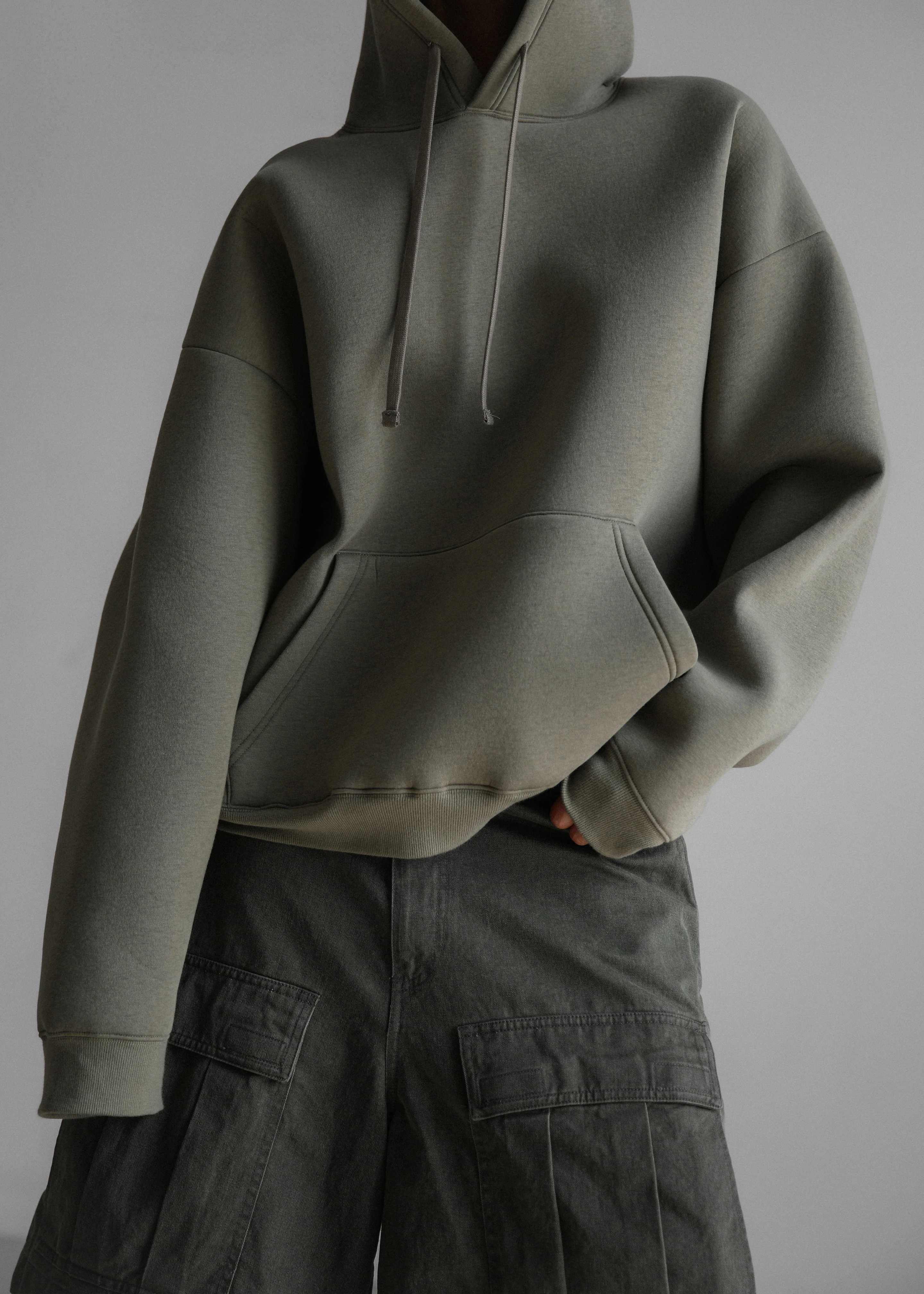 Easton Oversized Hoodie - Khaki - Image 11