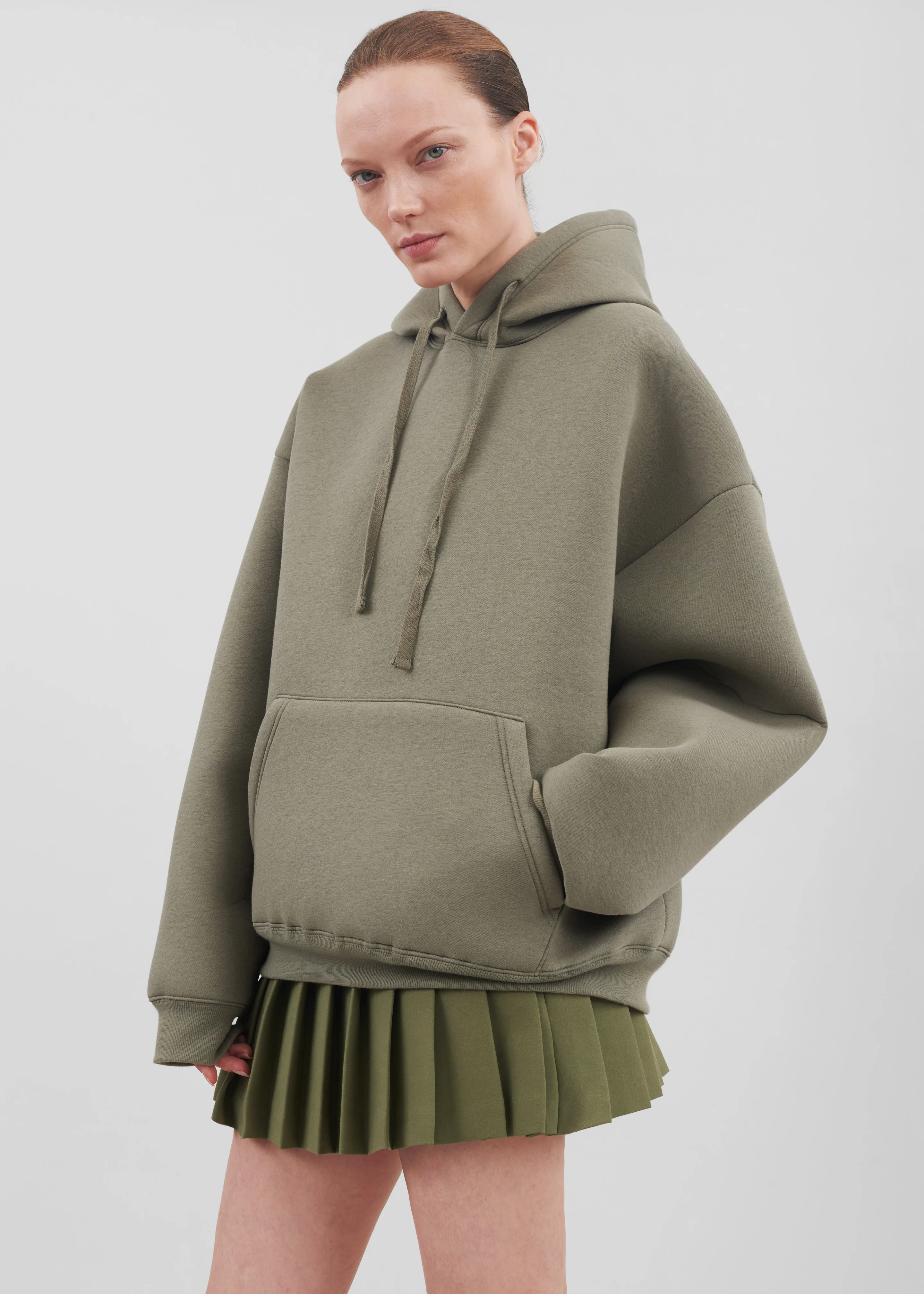 Easton Oversized Hoodie - Khaki - Image 5