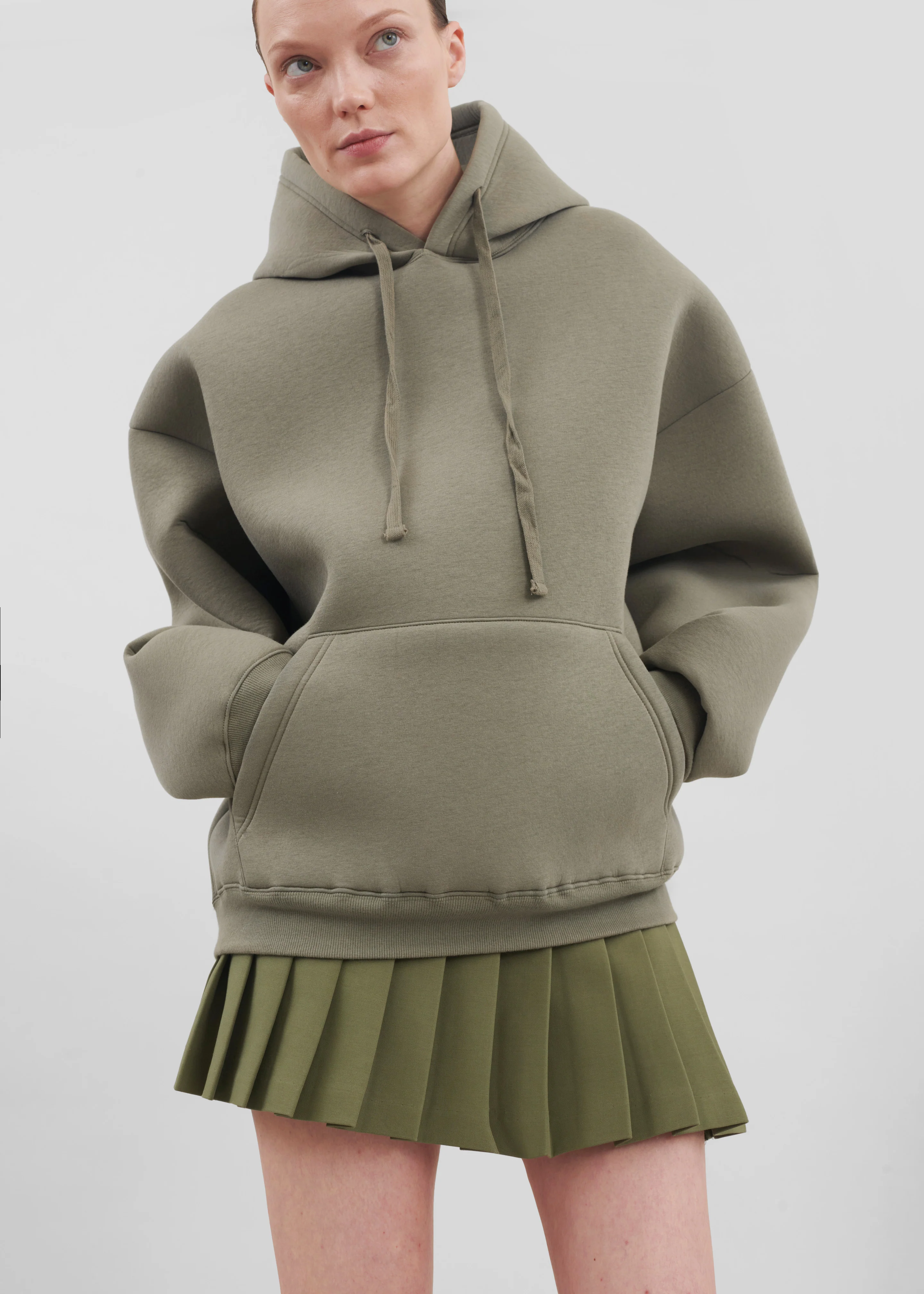 Easton Oversized Hoodie - Khaki - Image 6