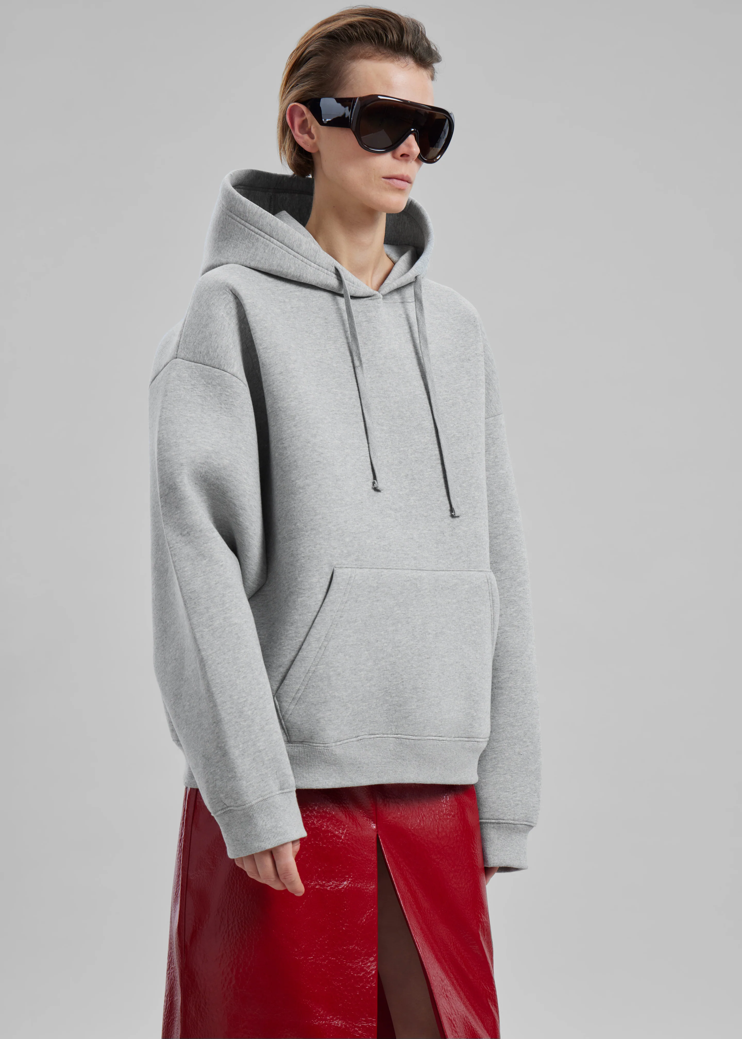 Easton Oversized Hoodie - Light Grey - Image 10