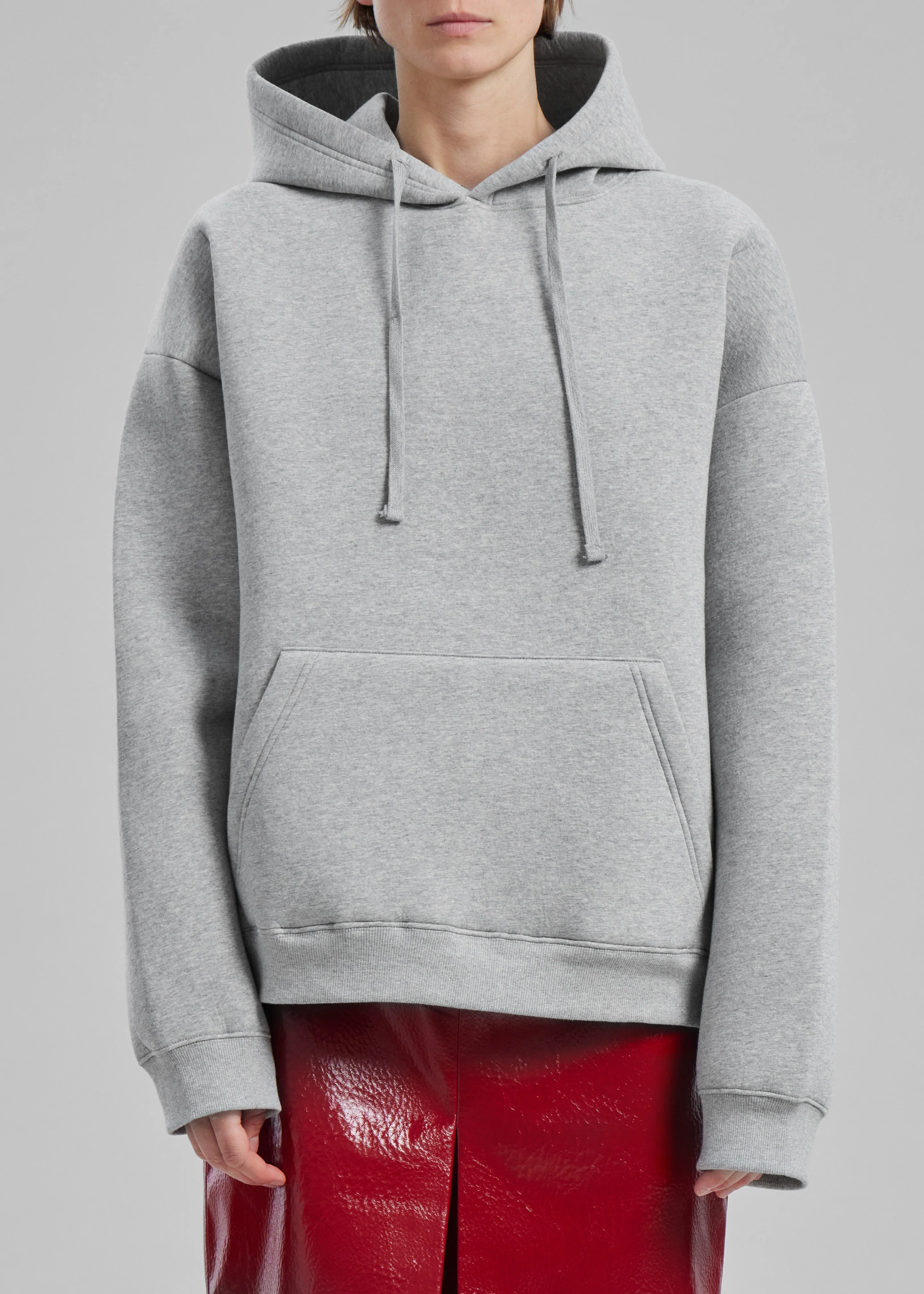Easton Oversized Hoodie - Light Grey - Image 3