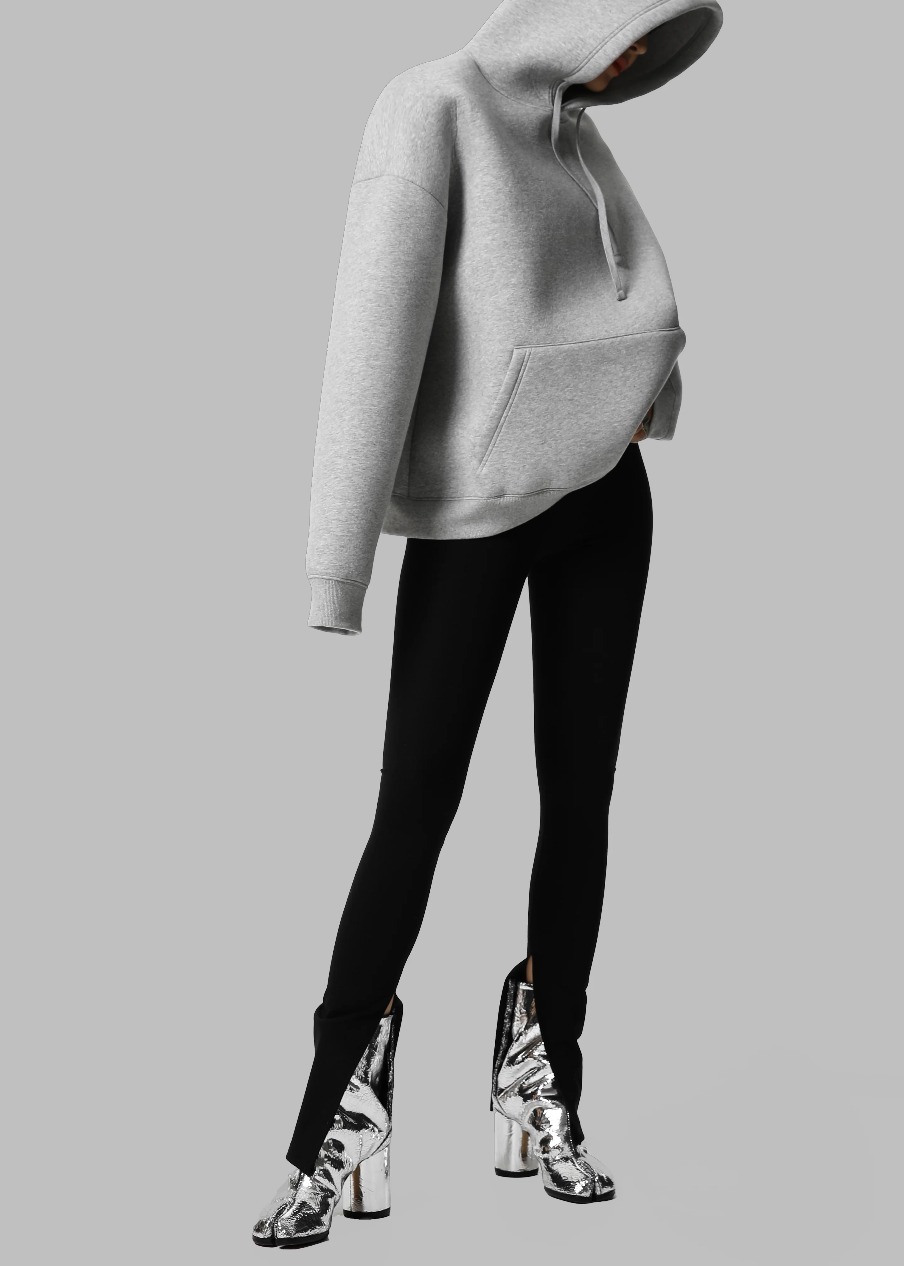 Easton Oversized Hoodie - Light Grey - Image 5