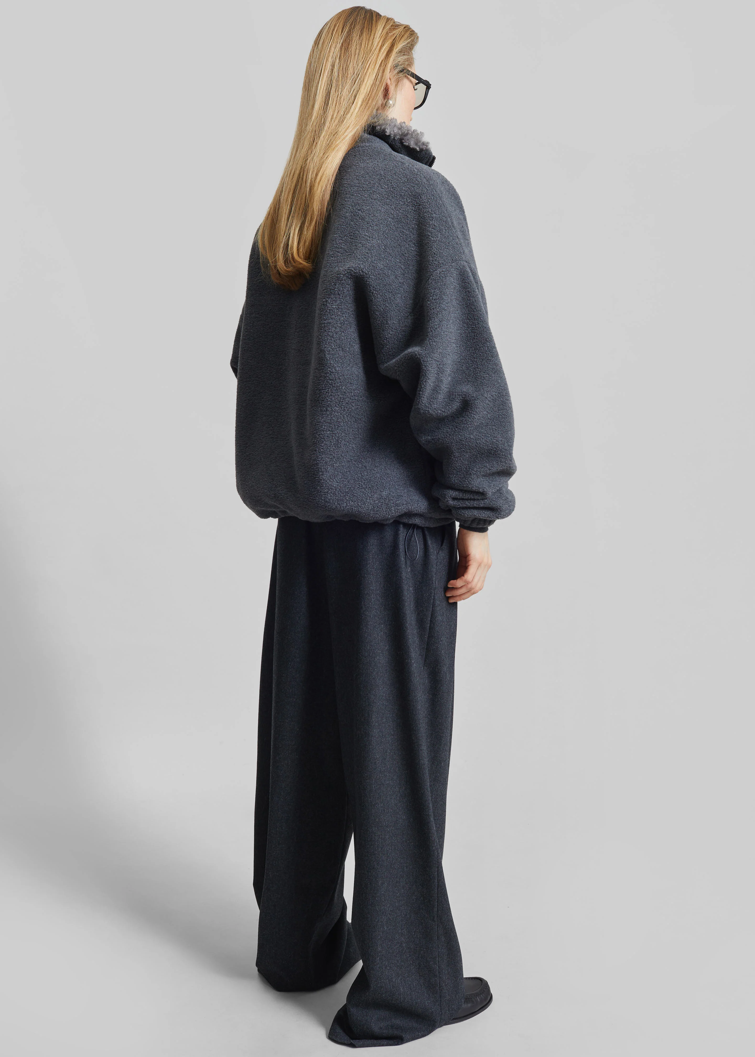 Edane Fleece Jacket - Dark Grey - Image 5