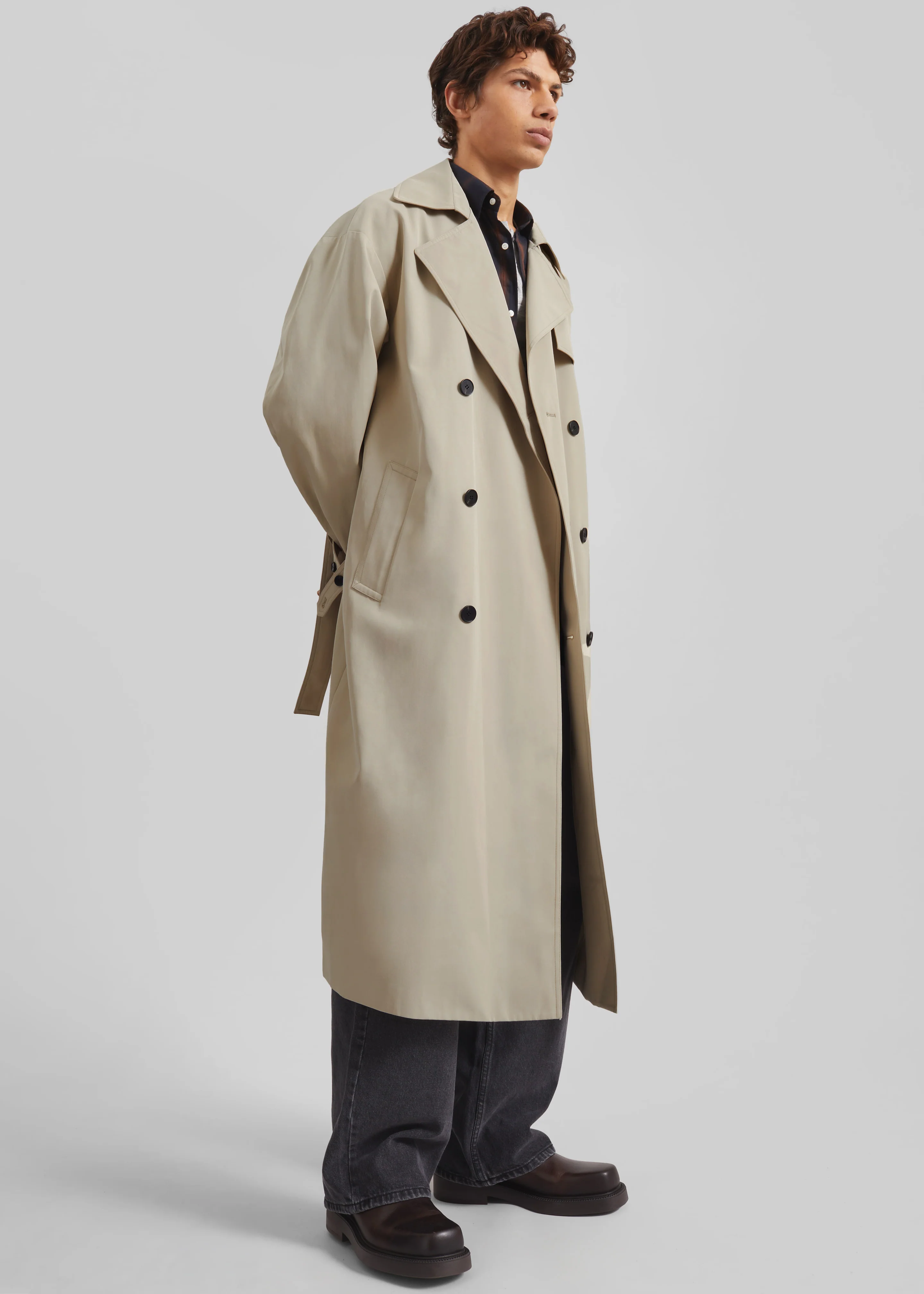 Edris Trench Coat - Beige - Image 3