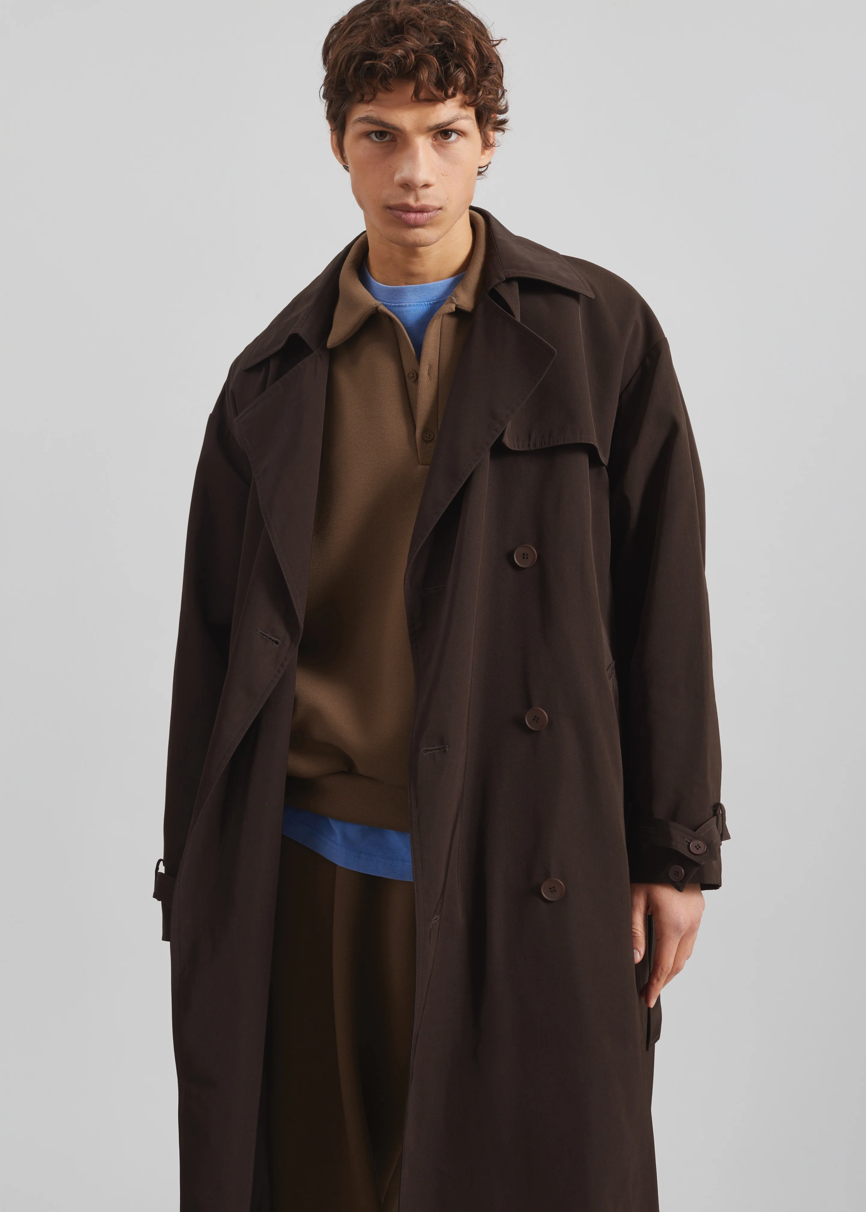Edris Trench Coat - Brown - Image 2