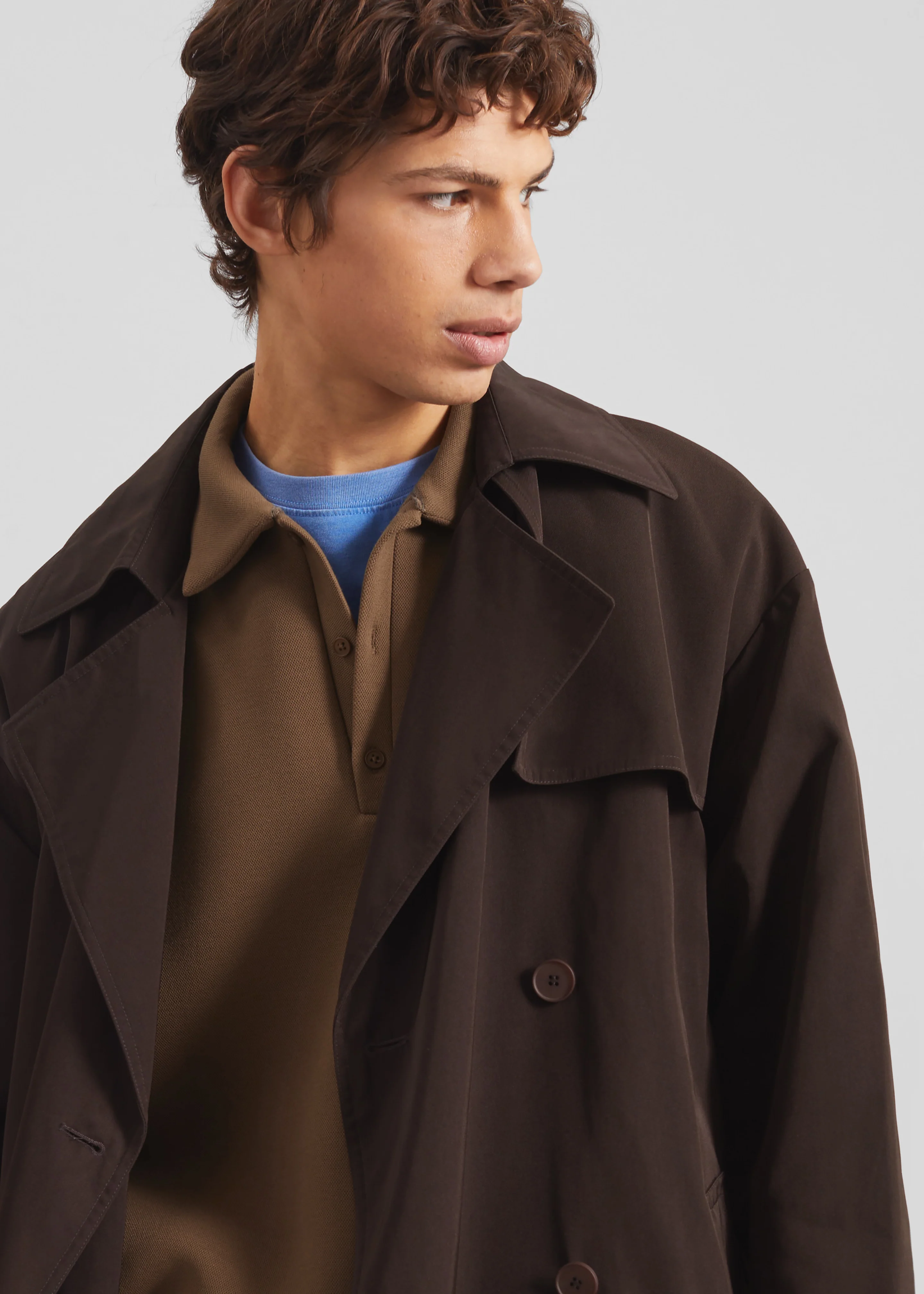 Edris Trench Coat - Brown - Image 4