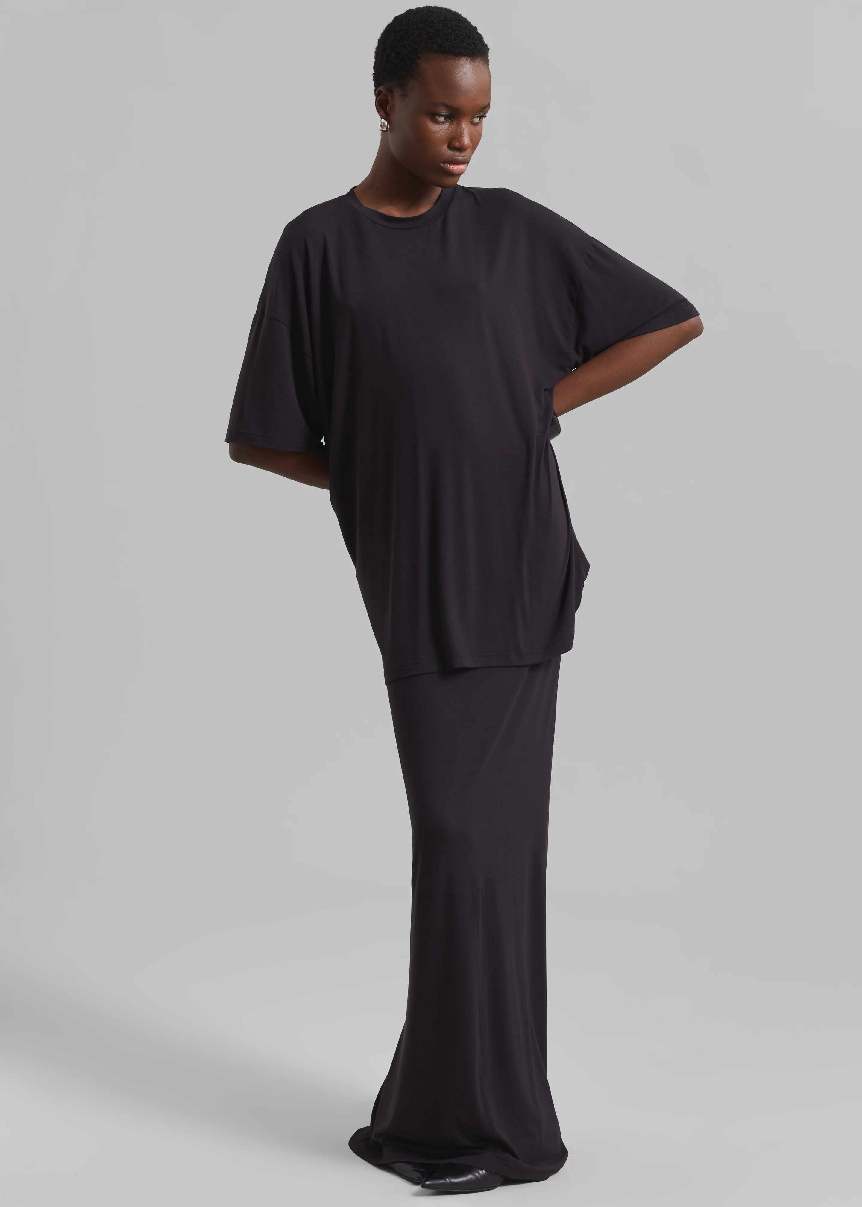 Ella Maxi Skirt - Dark Plum - Image 3