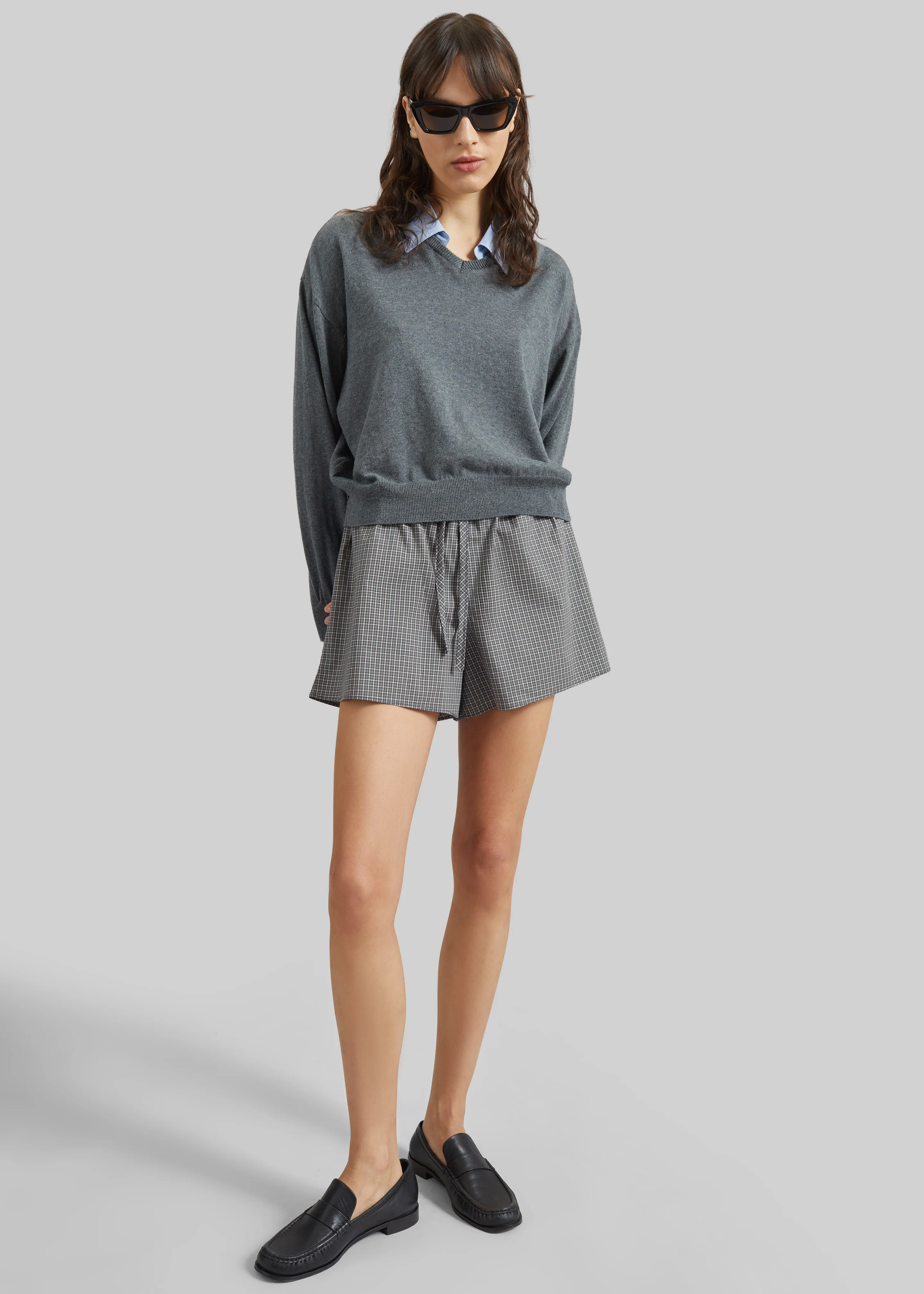 Ello Boxer Shorts - Checked Grey - Image 3