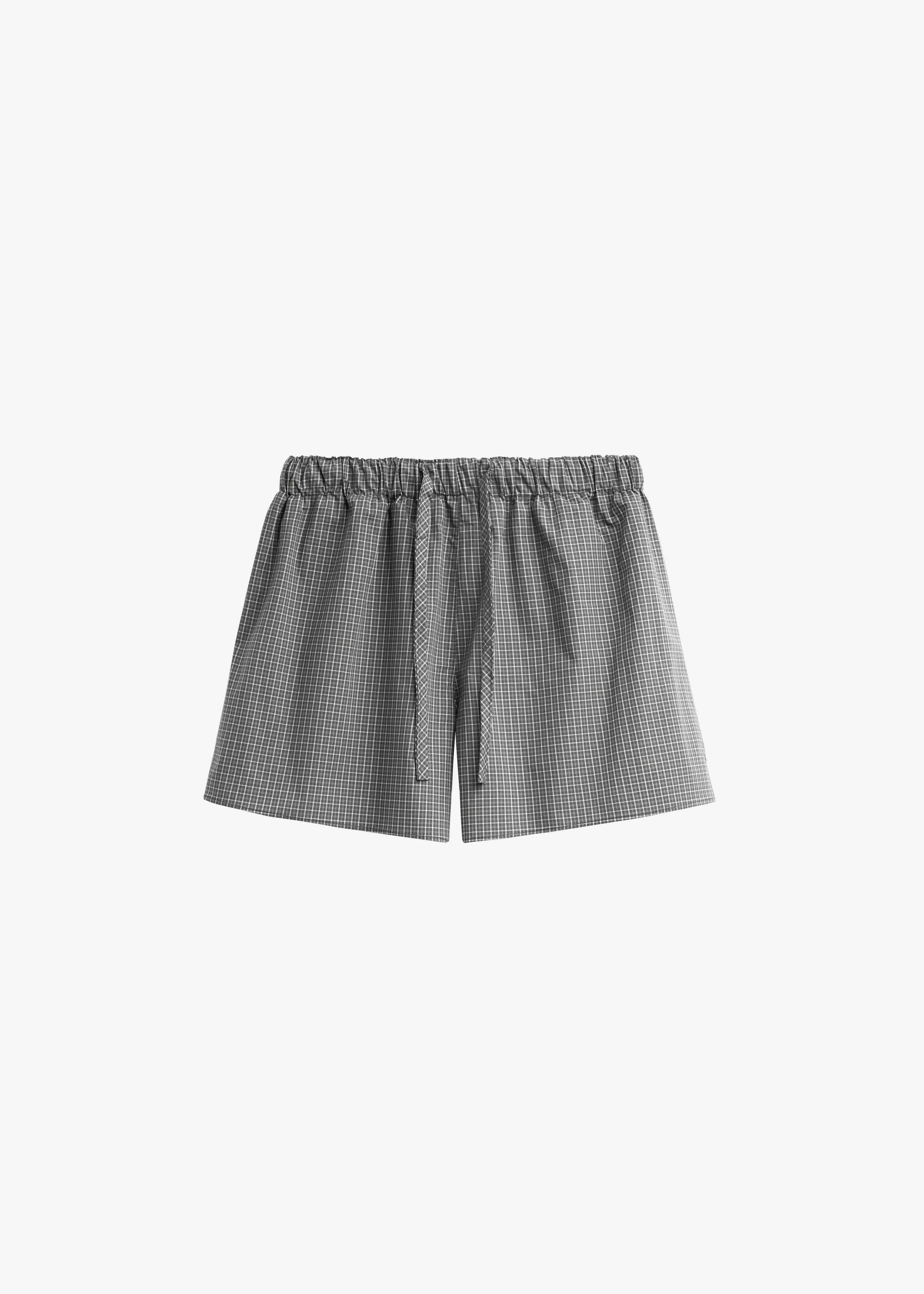 Ello Boxer Shorts - Checked Grey - Image 6