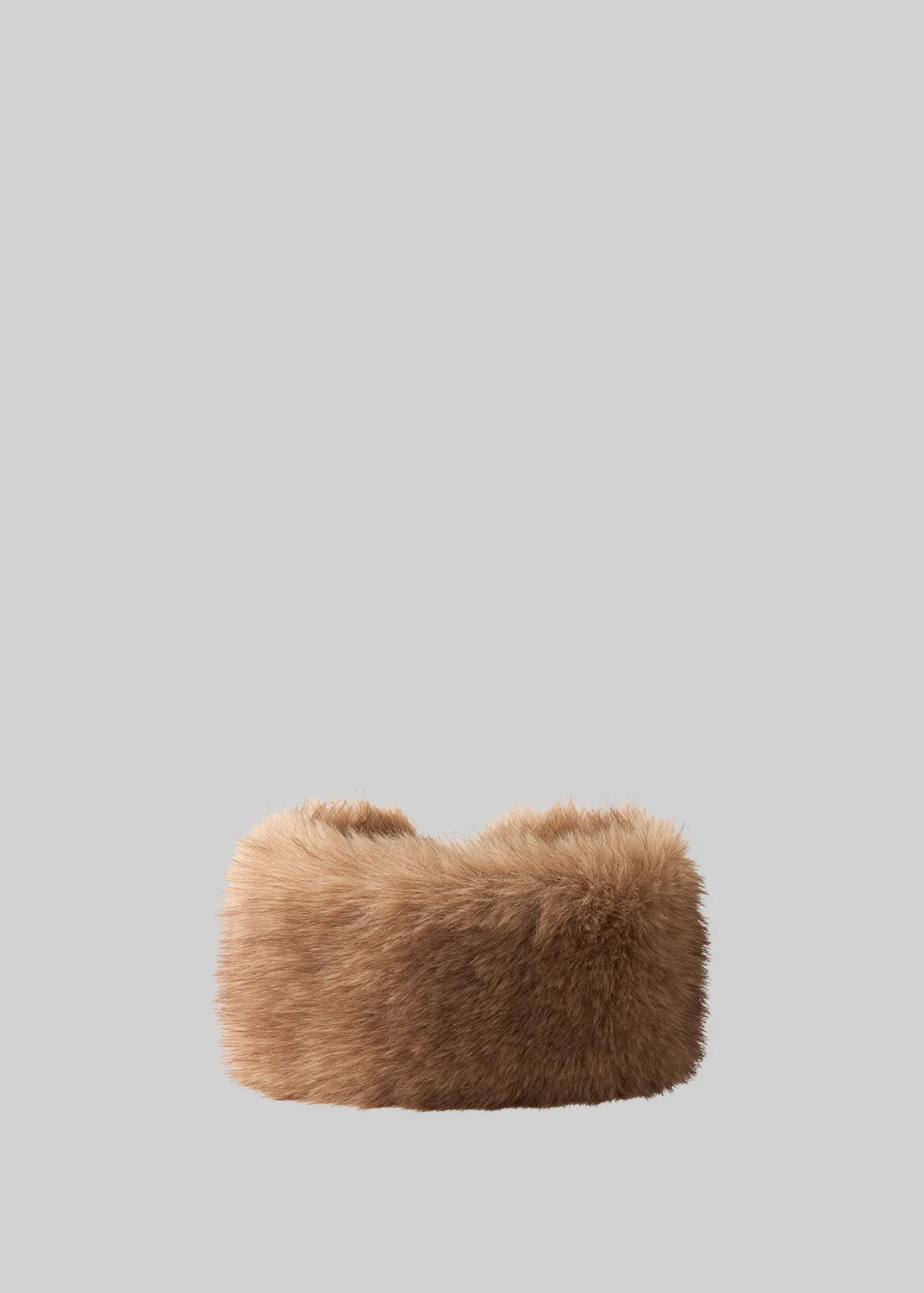 Elne Faux Fur Hair Band - Beige Melange - Image 6