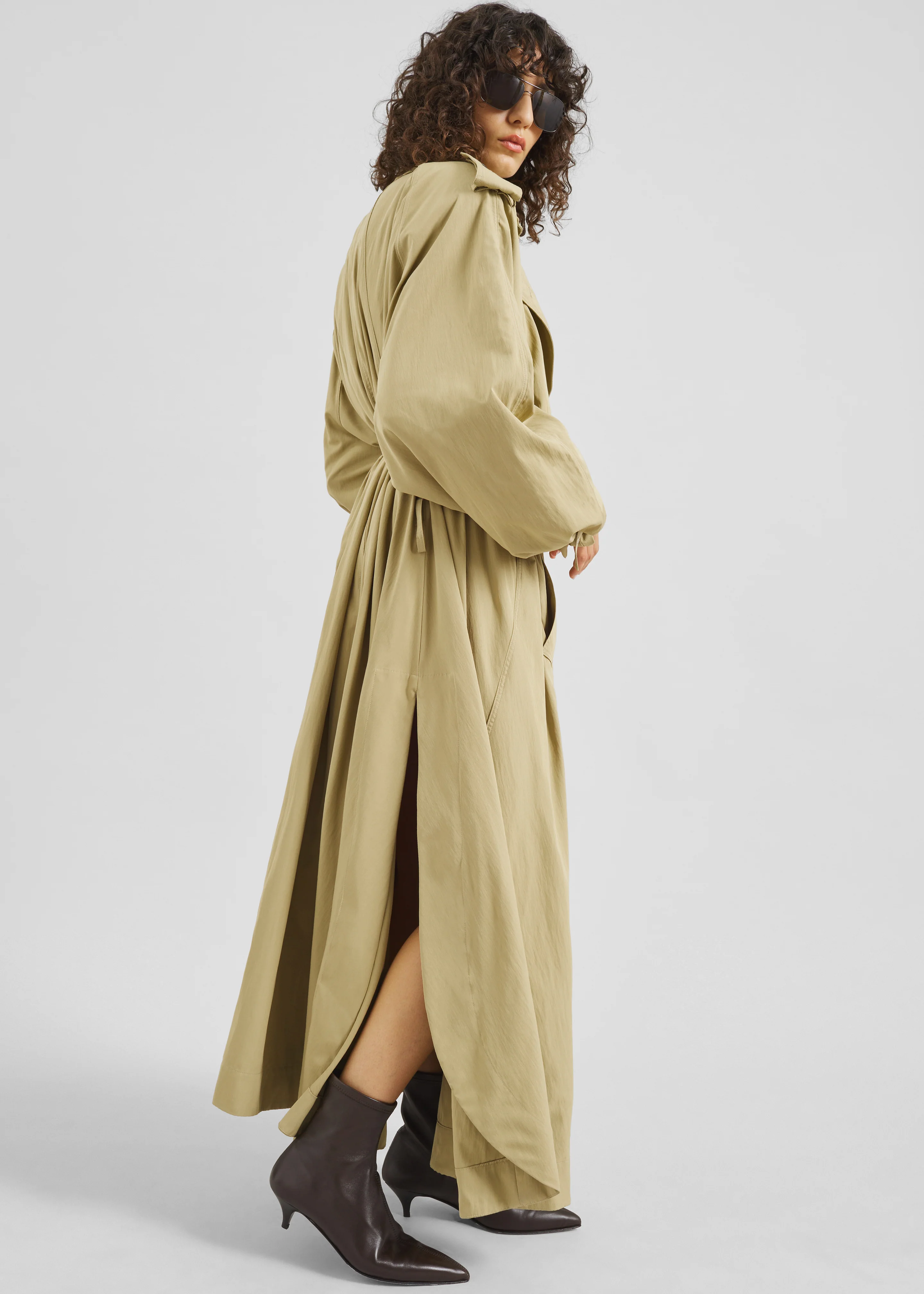 Elsdon Fluid Long Trench - Camel - Image 2