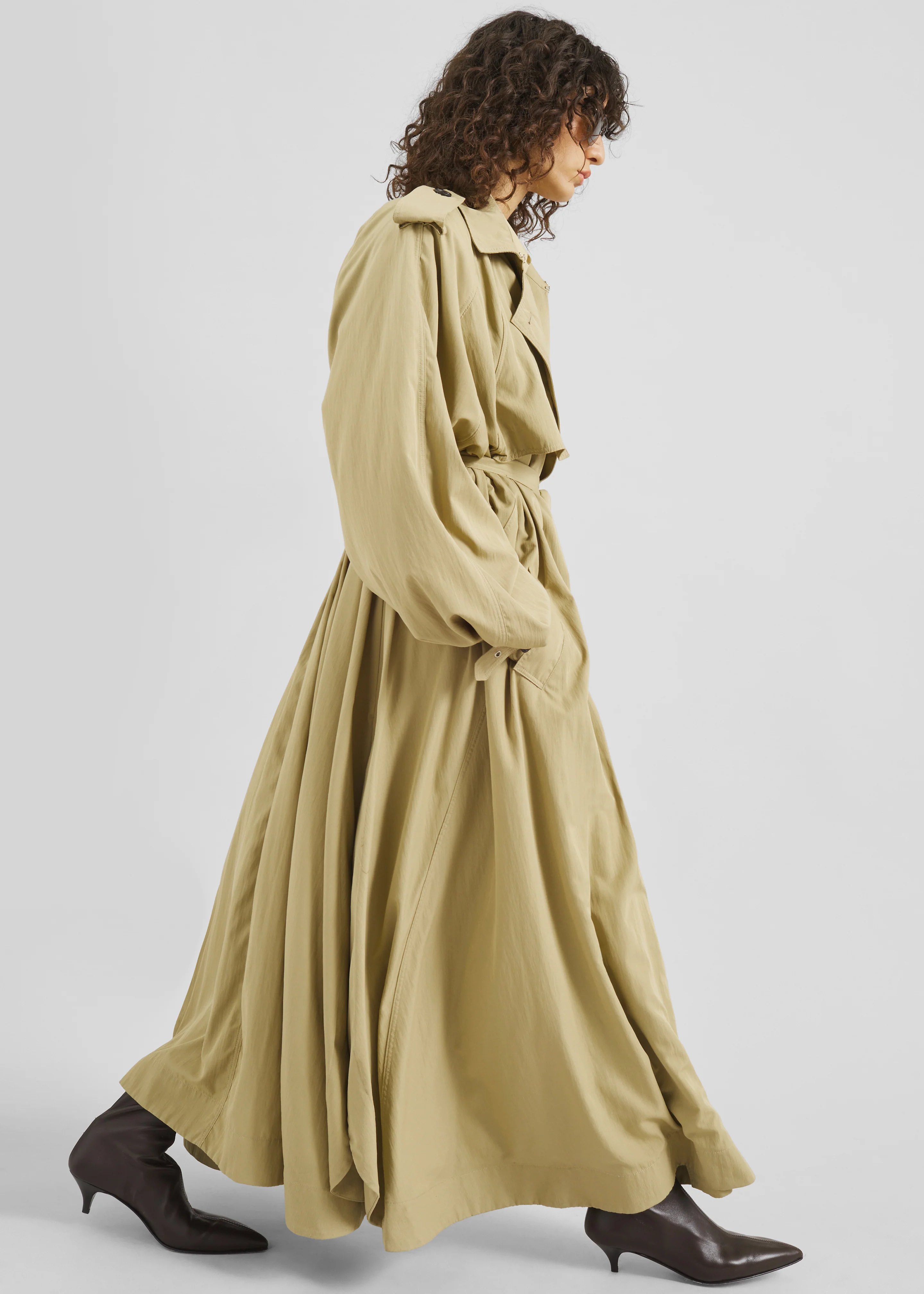 Elsdon Fluid Long Trench - Camel - Image 5