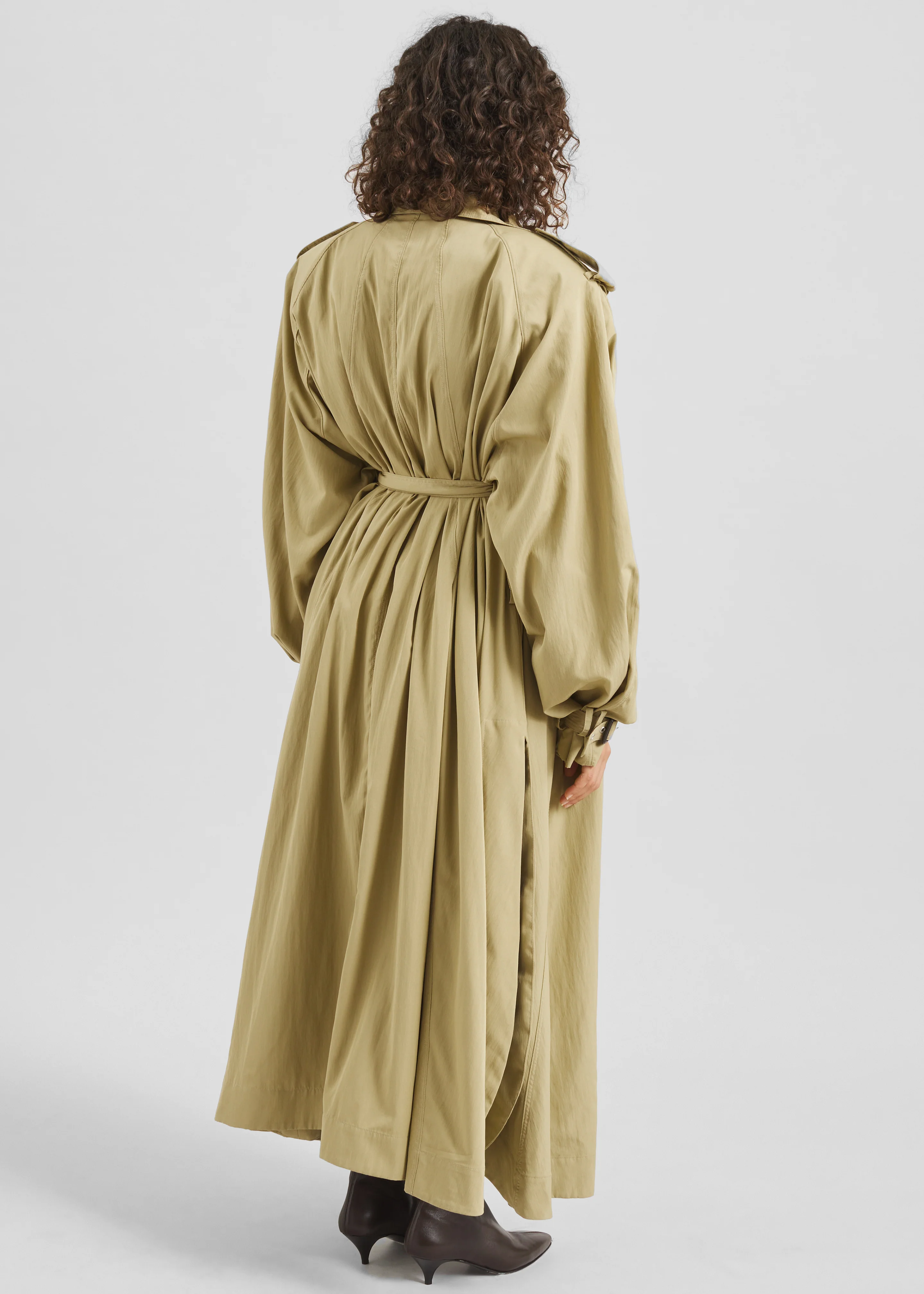 Elsdon Fluid Long Trench - Camel - Image 9