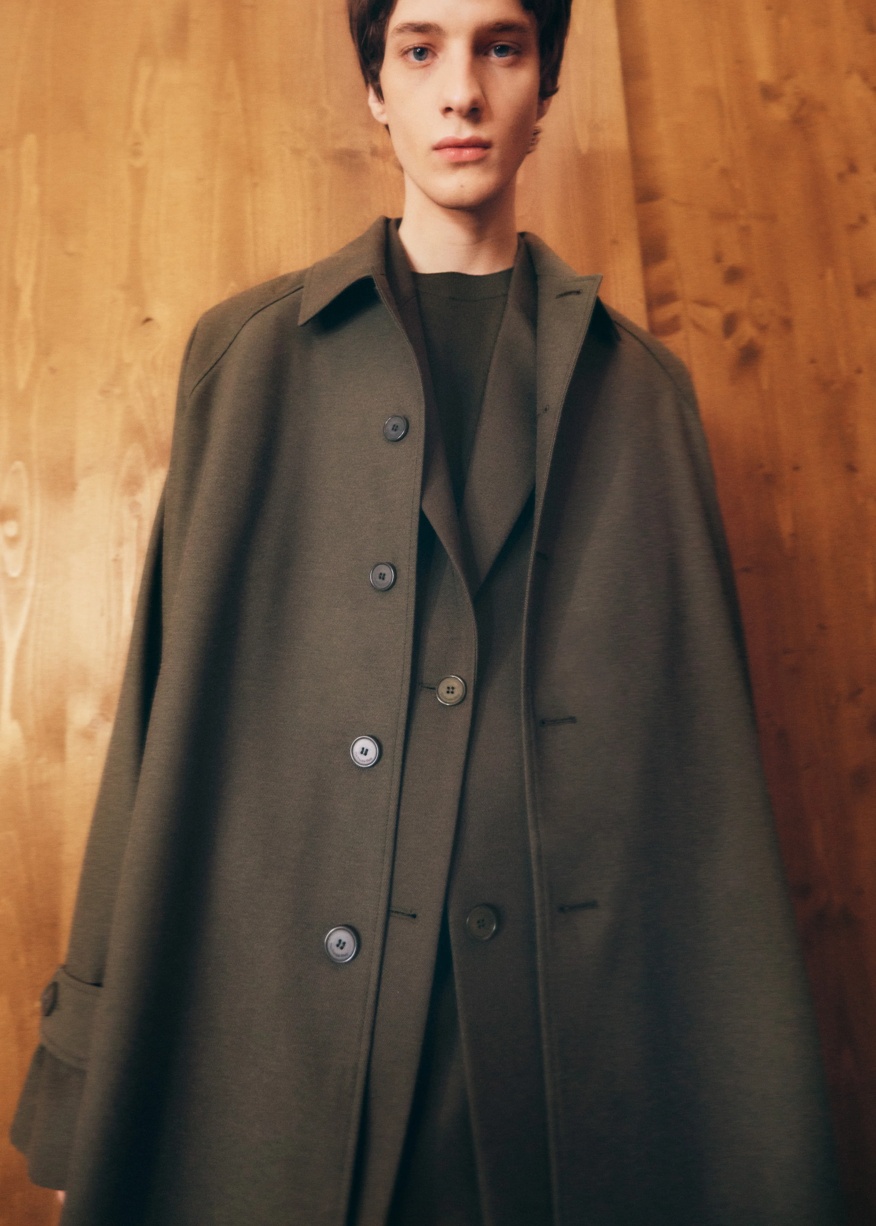 Emil Wool-Blend Trench - Army Green - Image 4