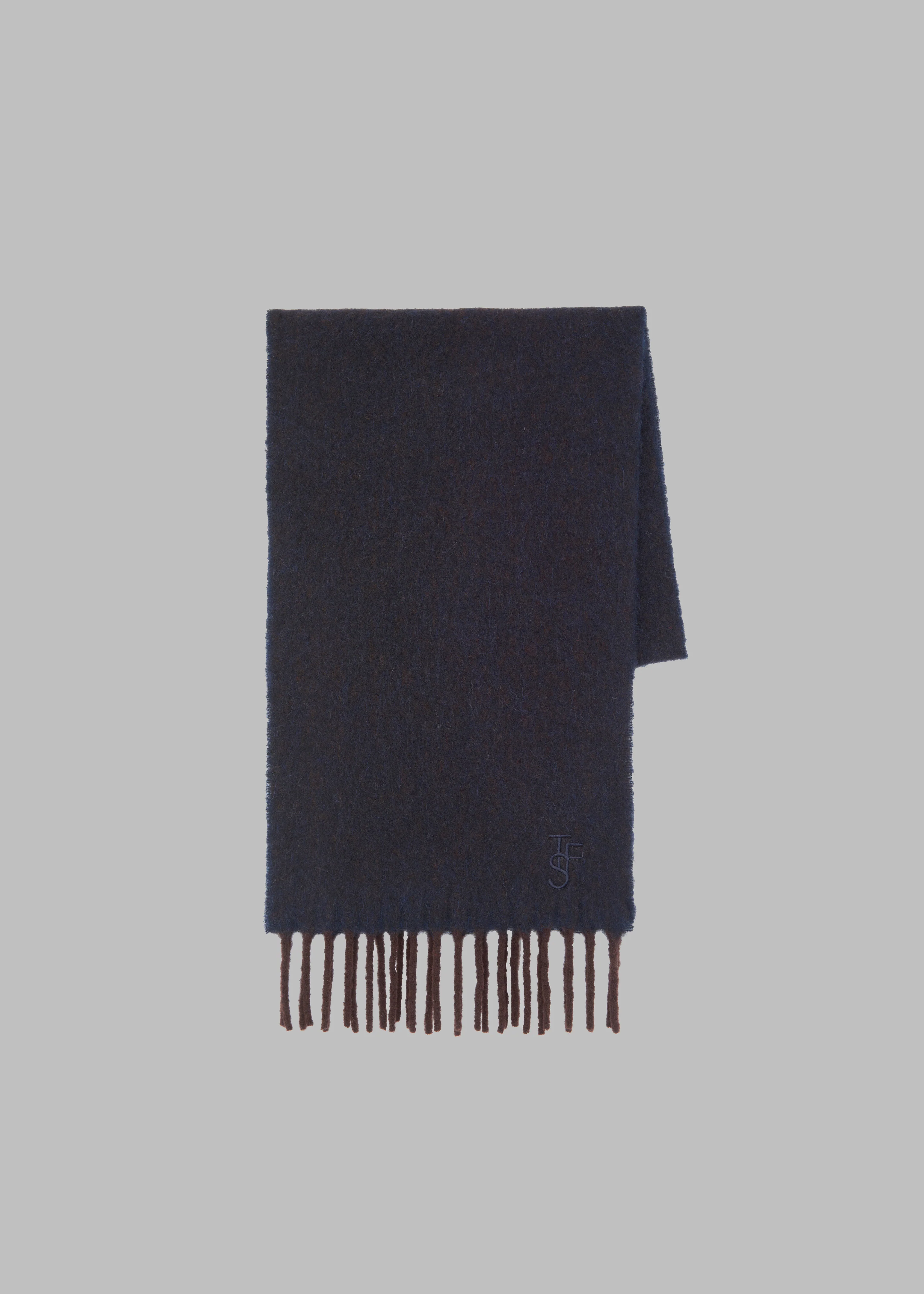 Etta Wool Scarf - Navy - Image 7