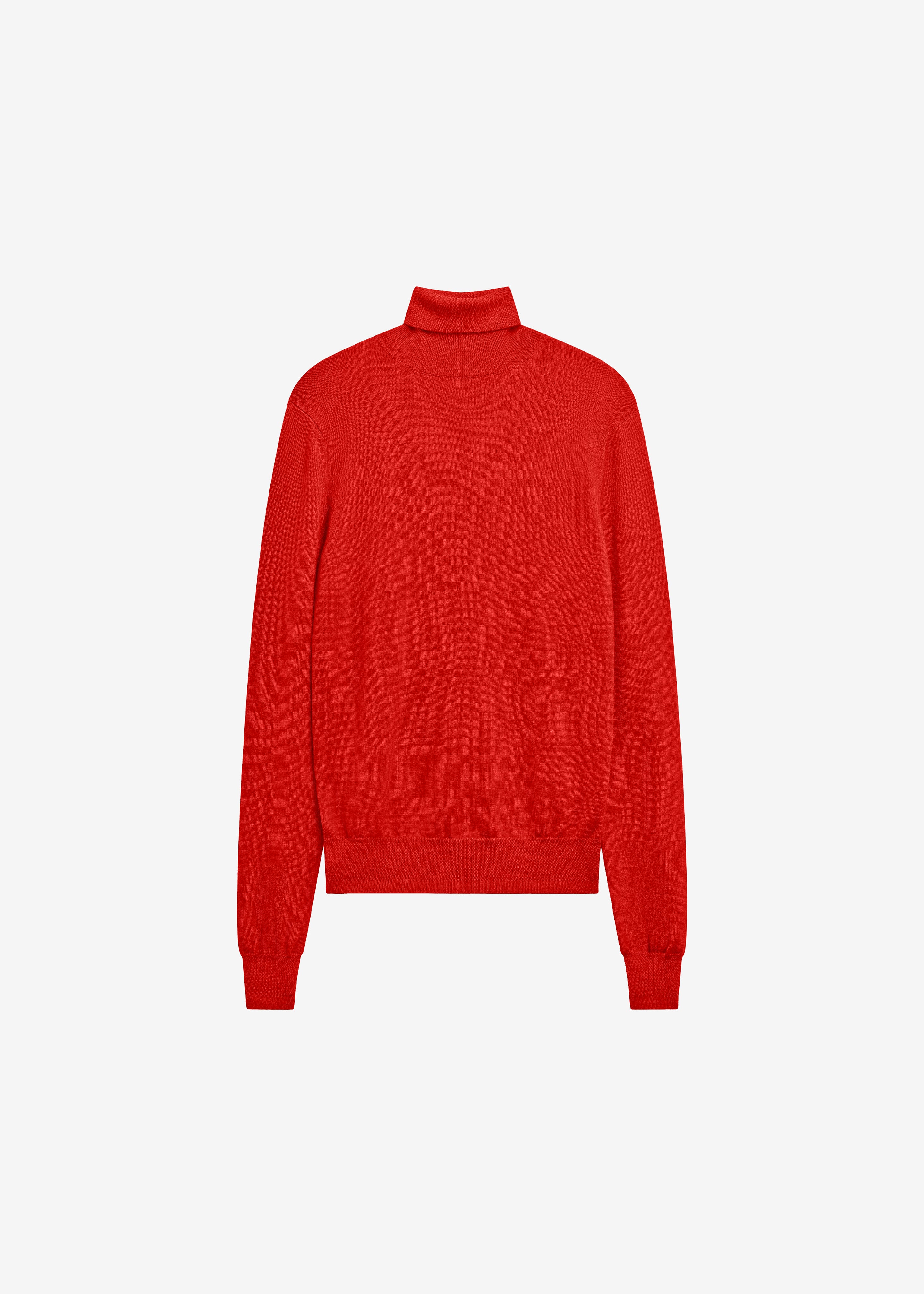 Eve Thin Turtleneck Sweater - Red - Image 7