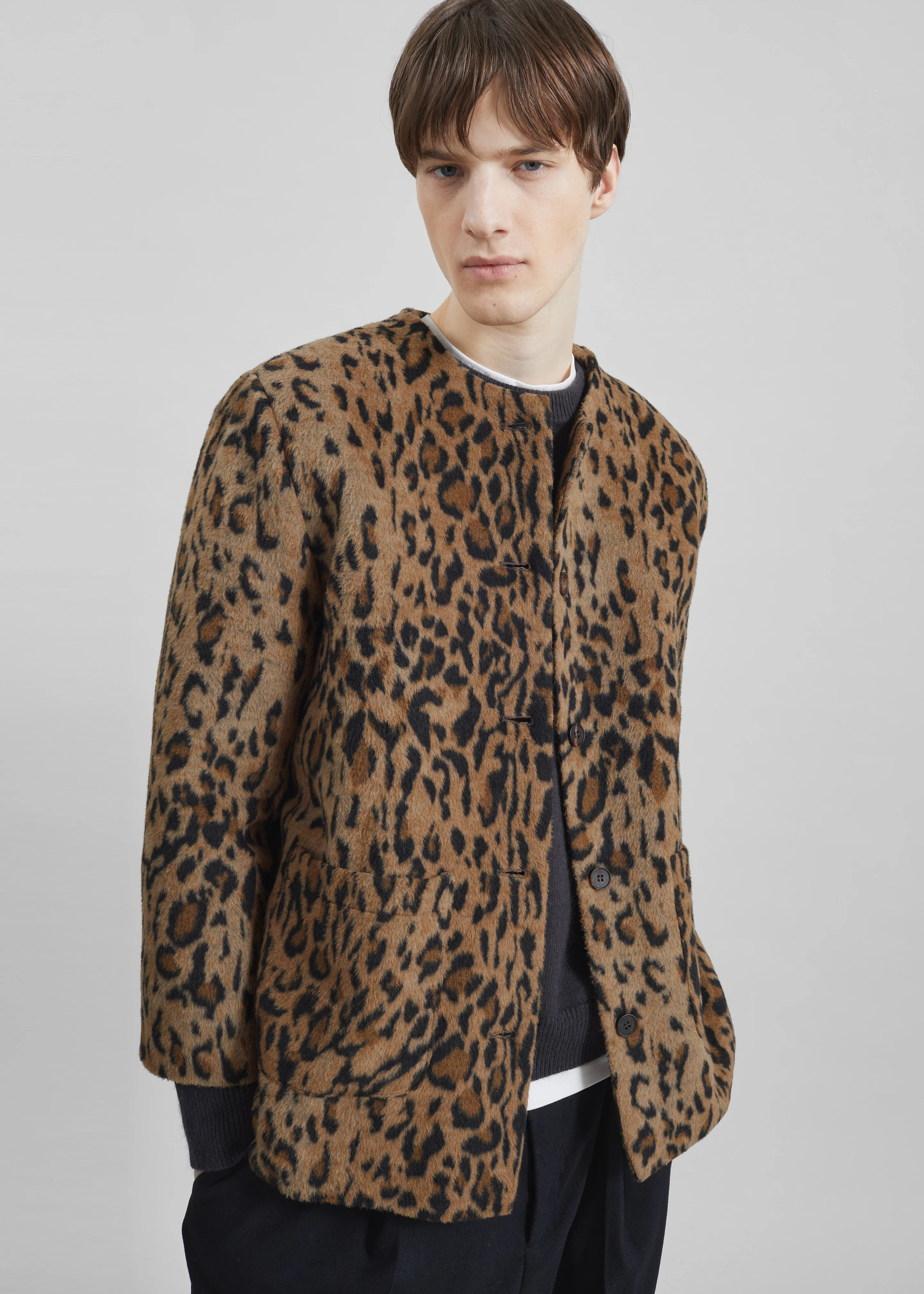 Evolene Boxy Jacket - Leopard Brown - Image 11