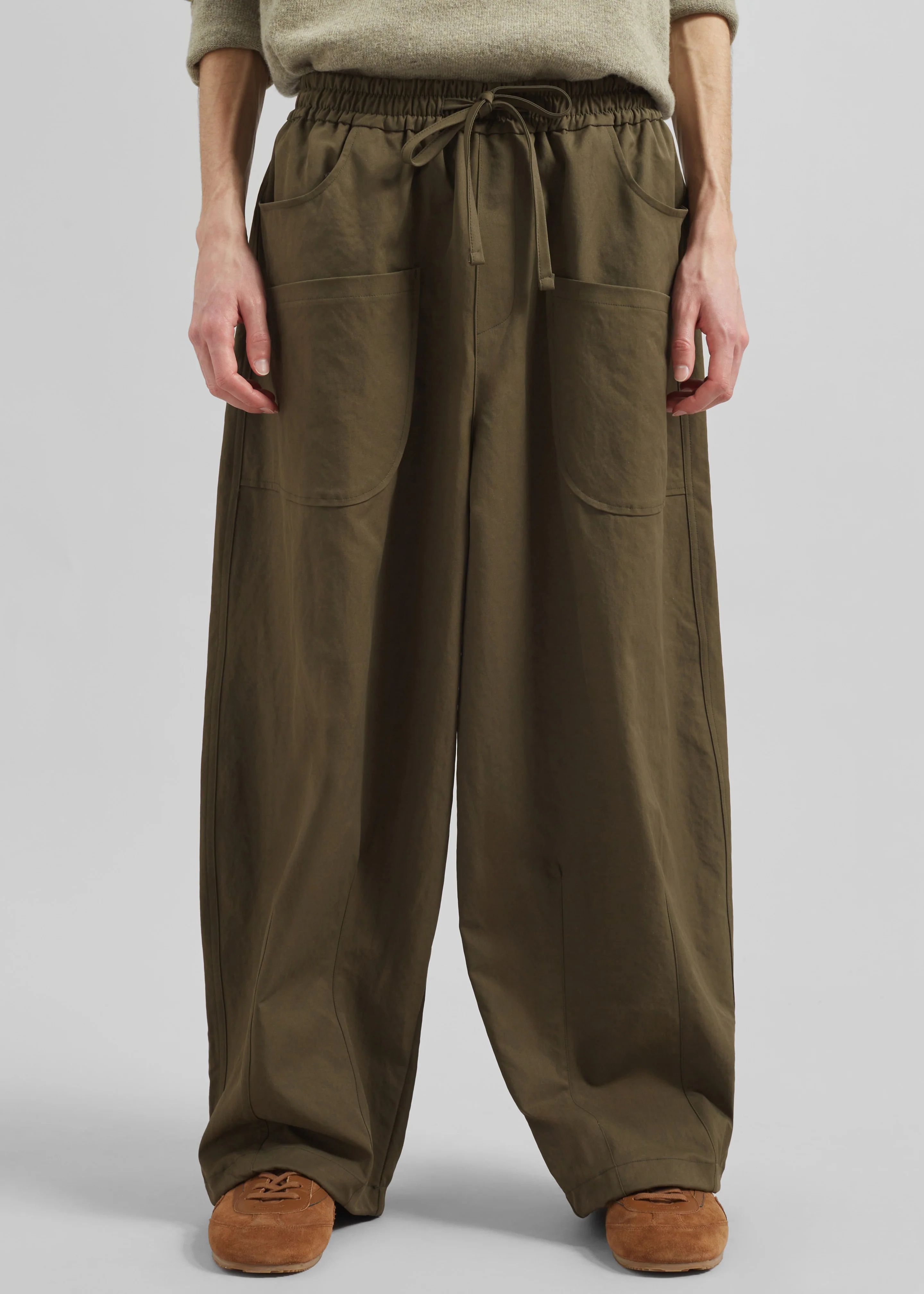 Fae Balloon Pants - Army Green - Image 4