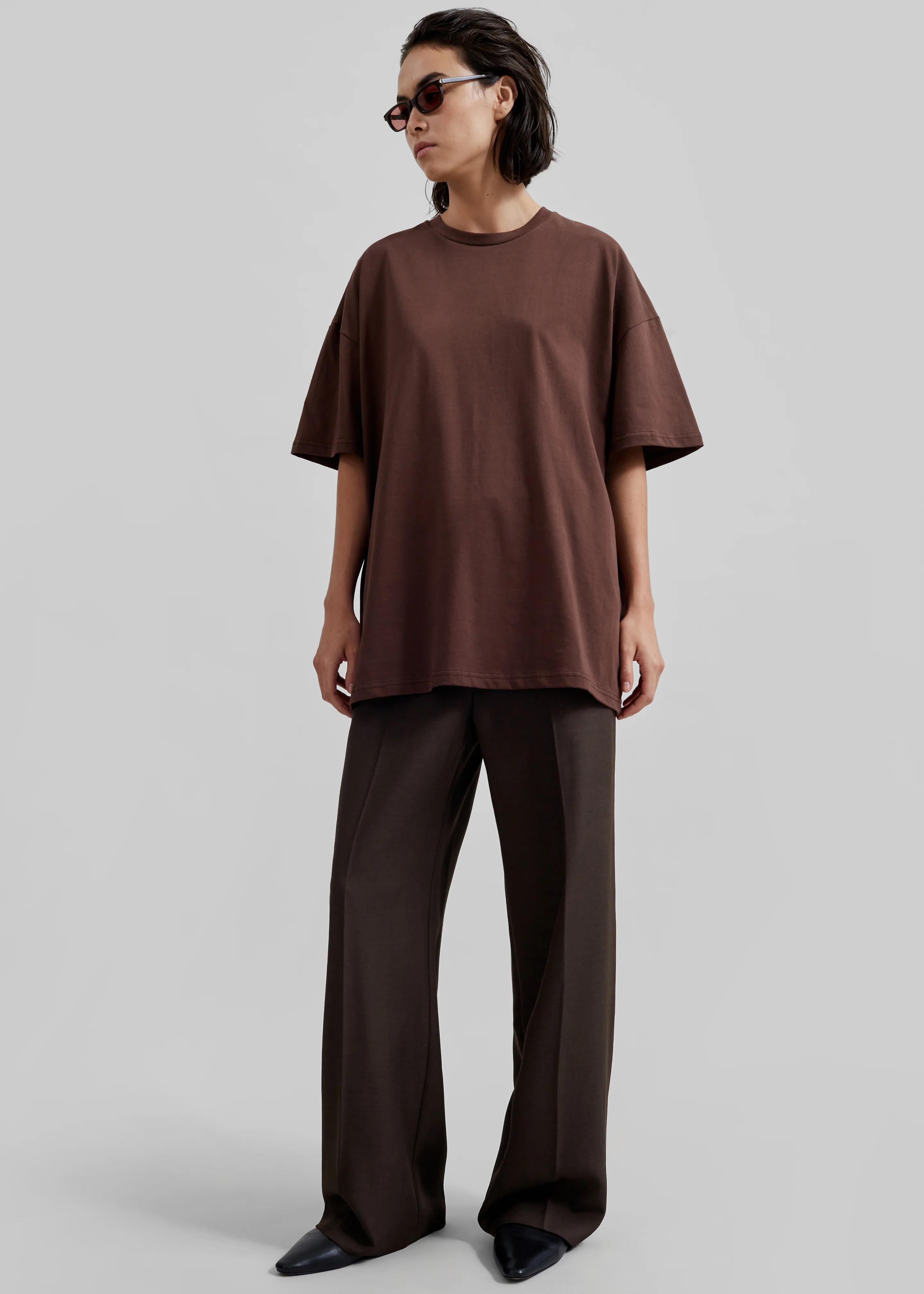 Faro Boxy Tee - Brown - Image 2