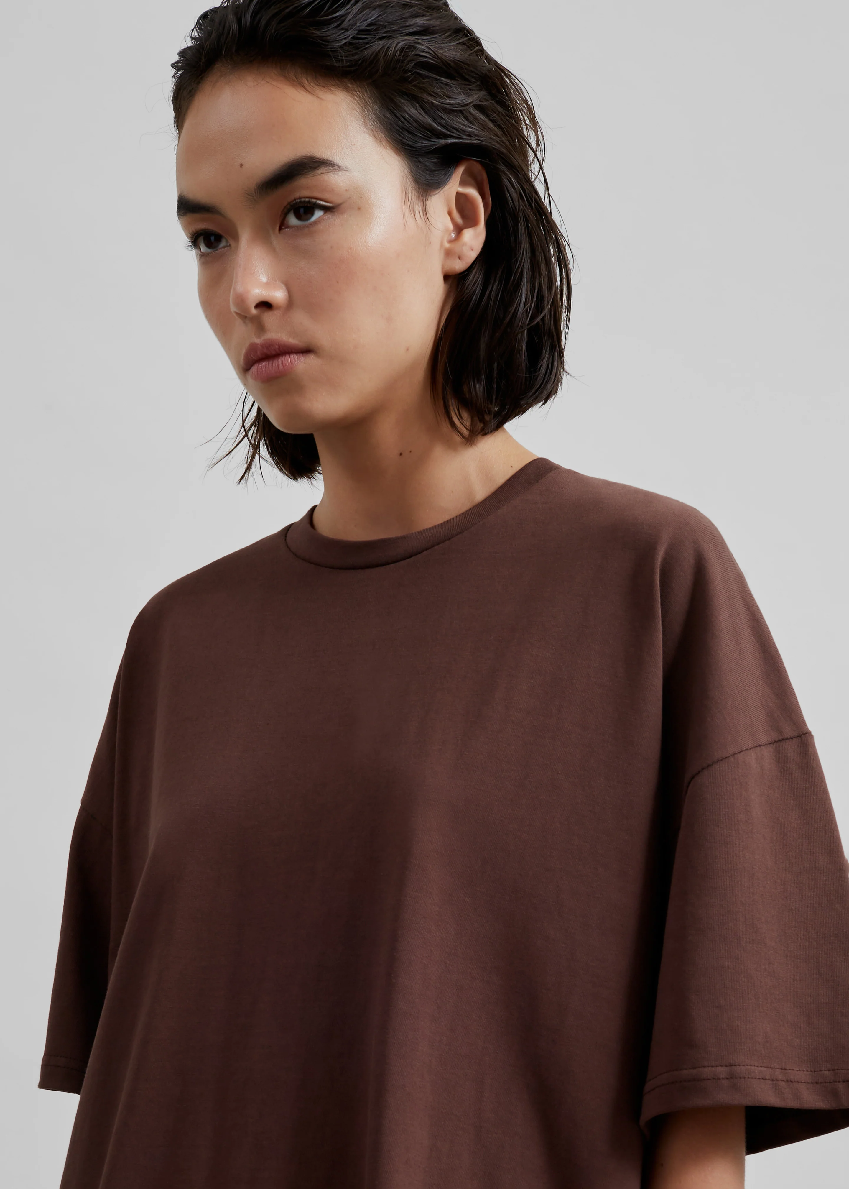 Faro Boxy Tee - Brown - Image 3