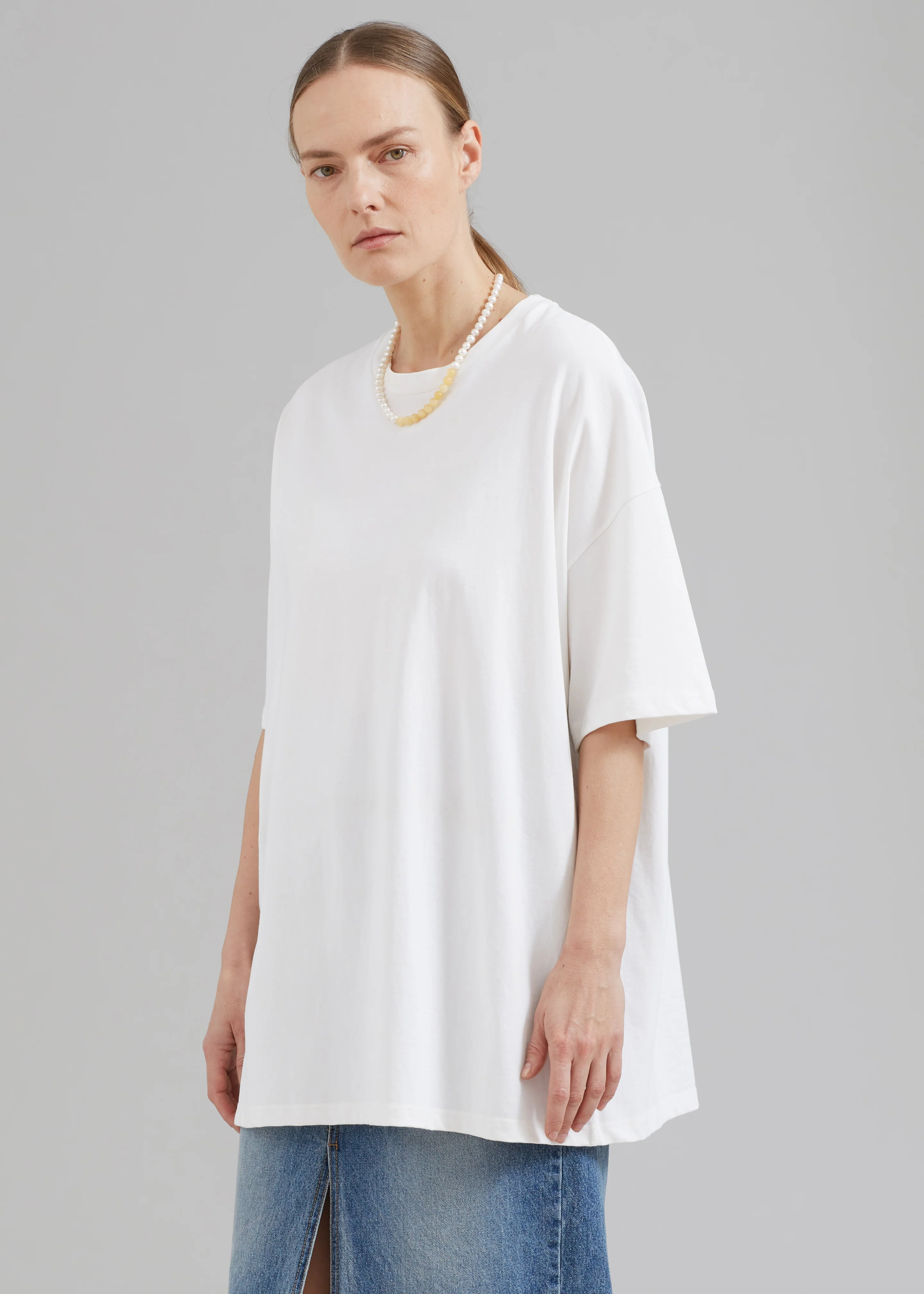 Faro Boxy Tee - White - Image 3