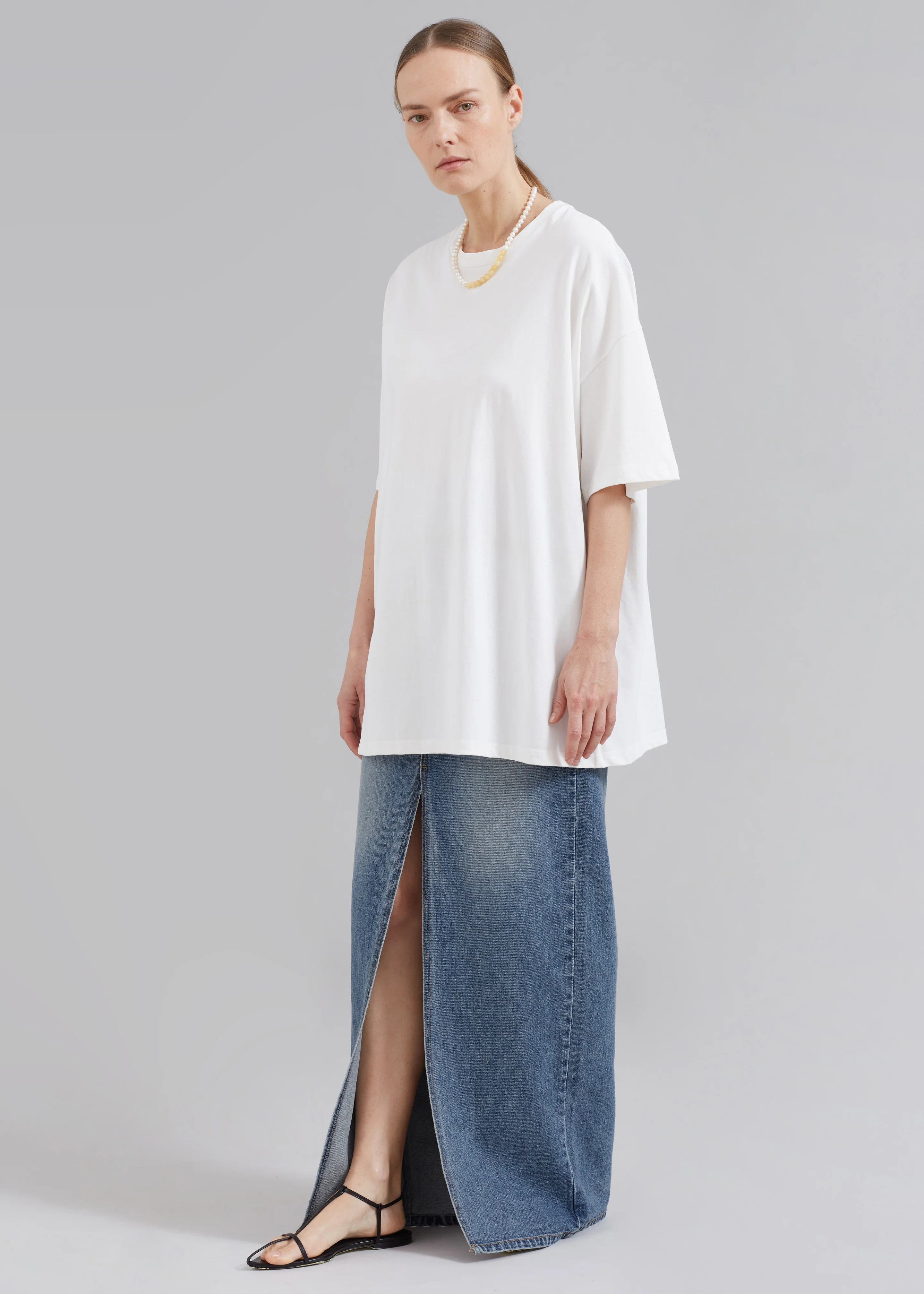 Faro Boxy Tee - White - Image 4